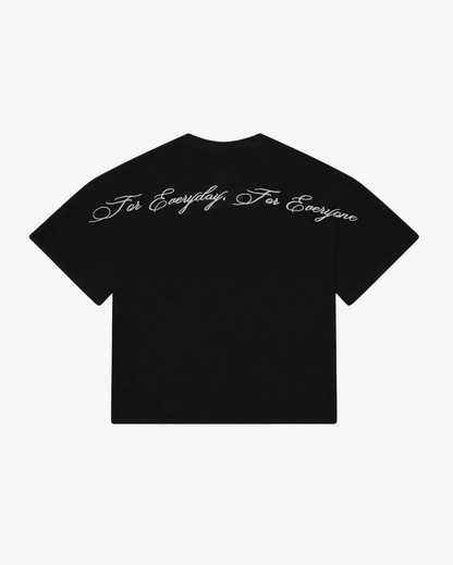 Script Tee | Black