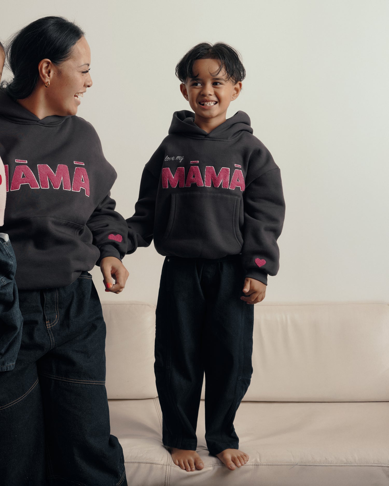 YK Kids Māmā Hoodie | Slate