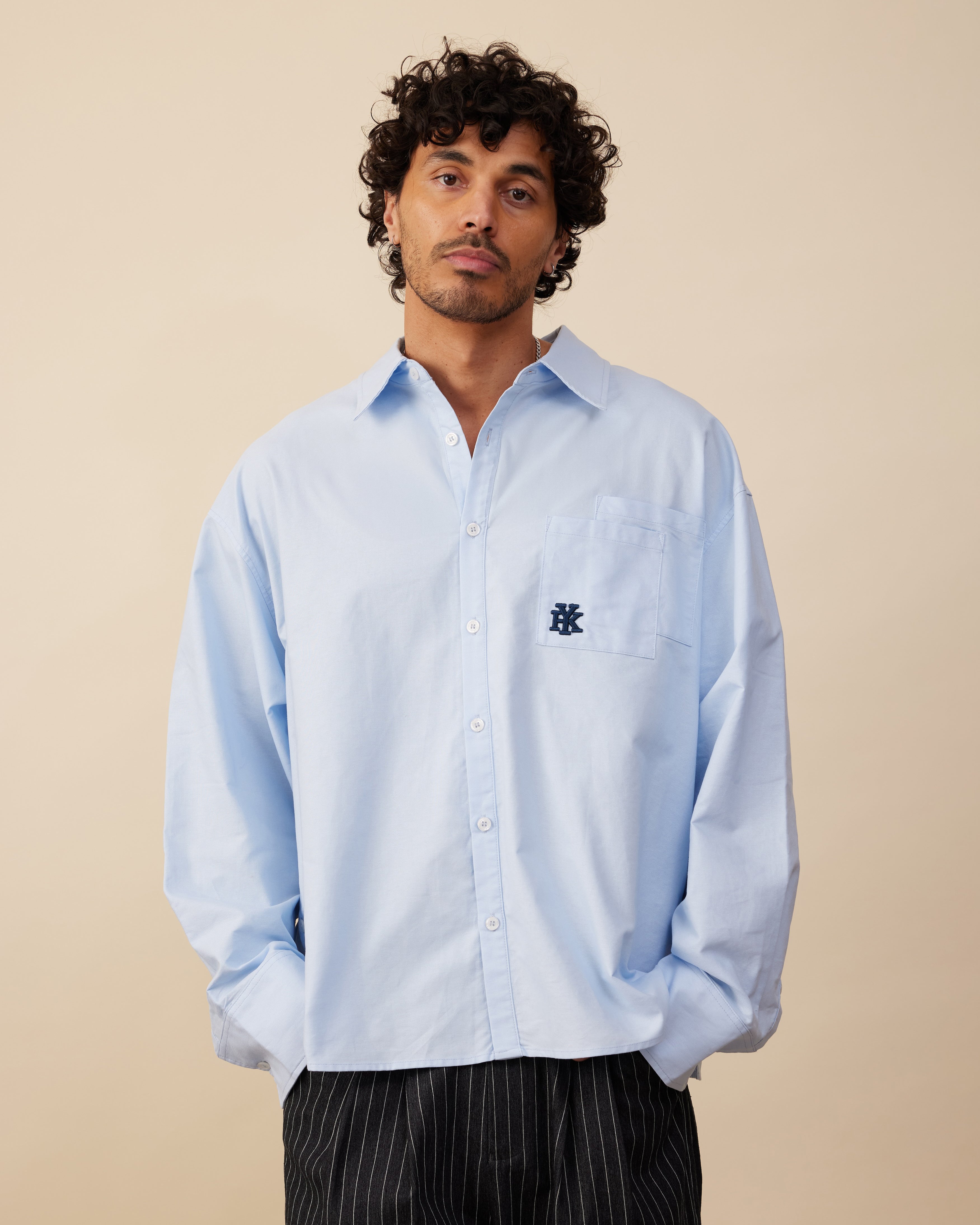 Double Pocket Longsleeve Shirt | Light Blue – YOUKNOW. CLOTHING