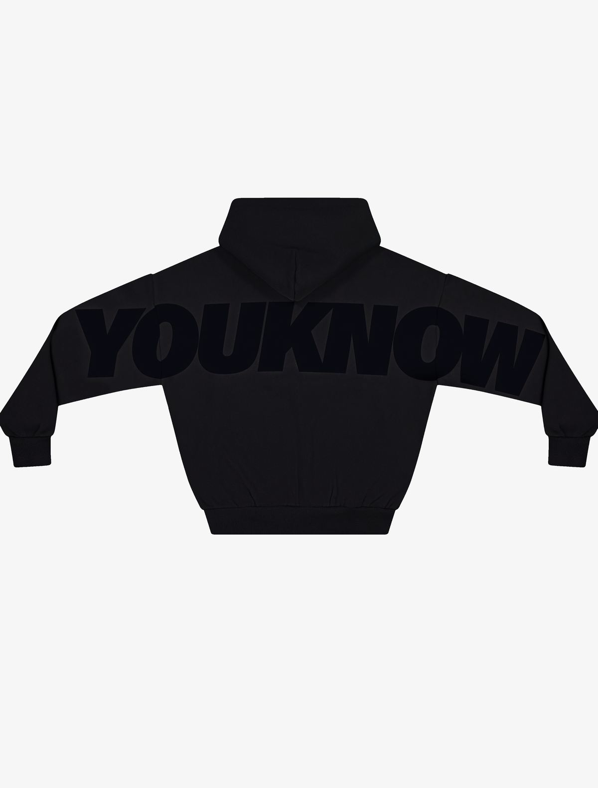Big Back Hoodie | Black/Black-6