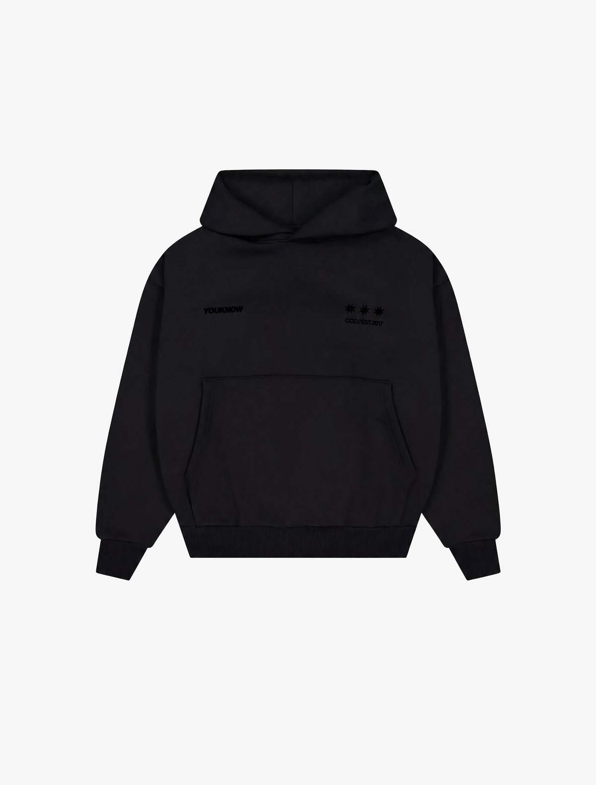 Big Back Hoodie | Black/Black-5
