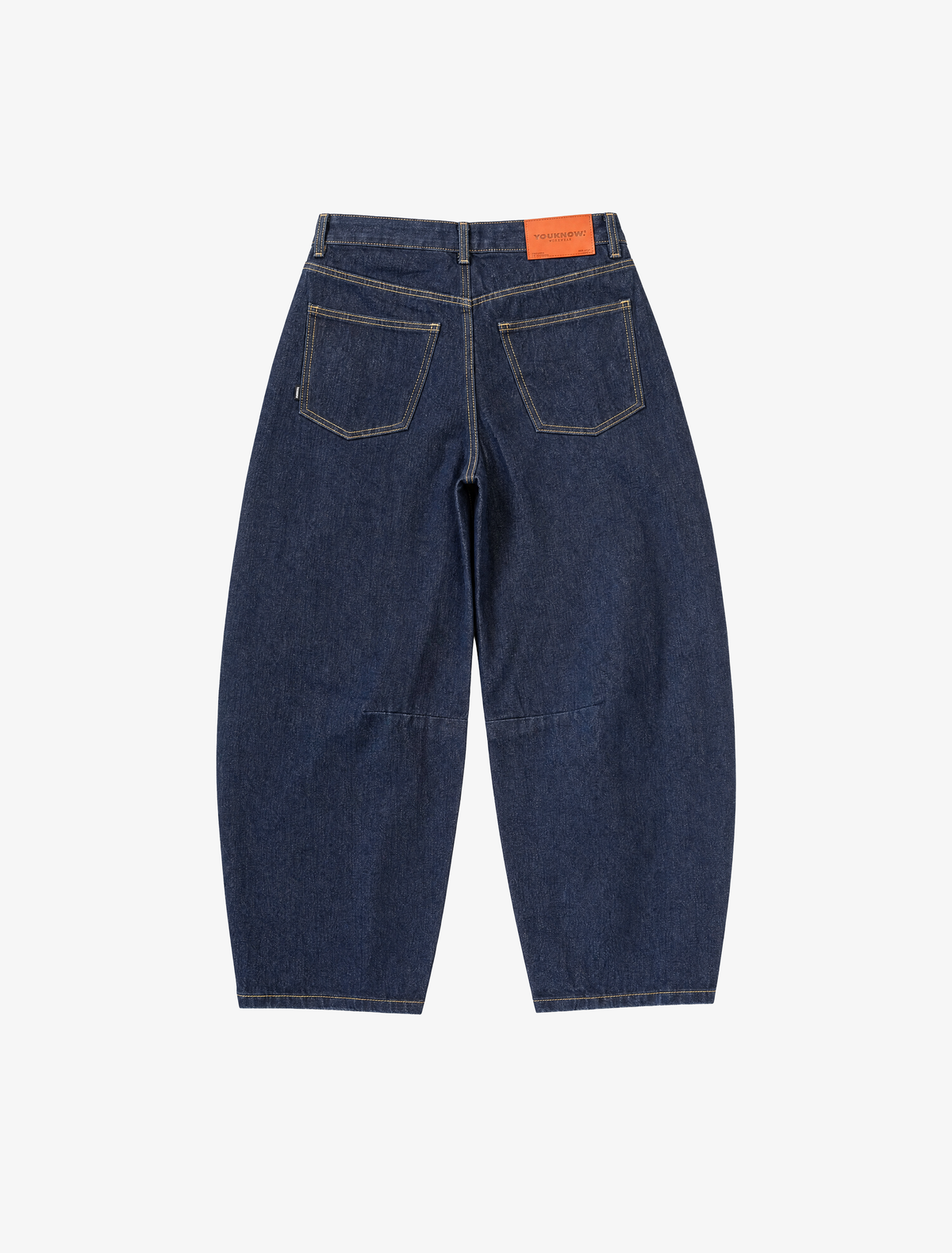 Barrel Leg Jeans | Indigo-5