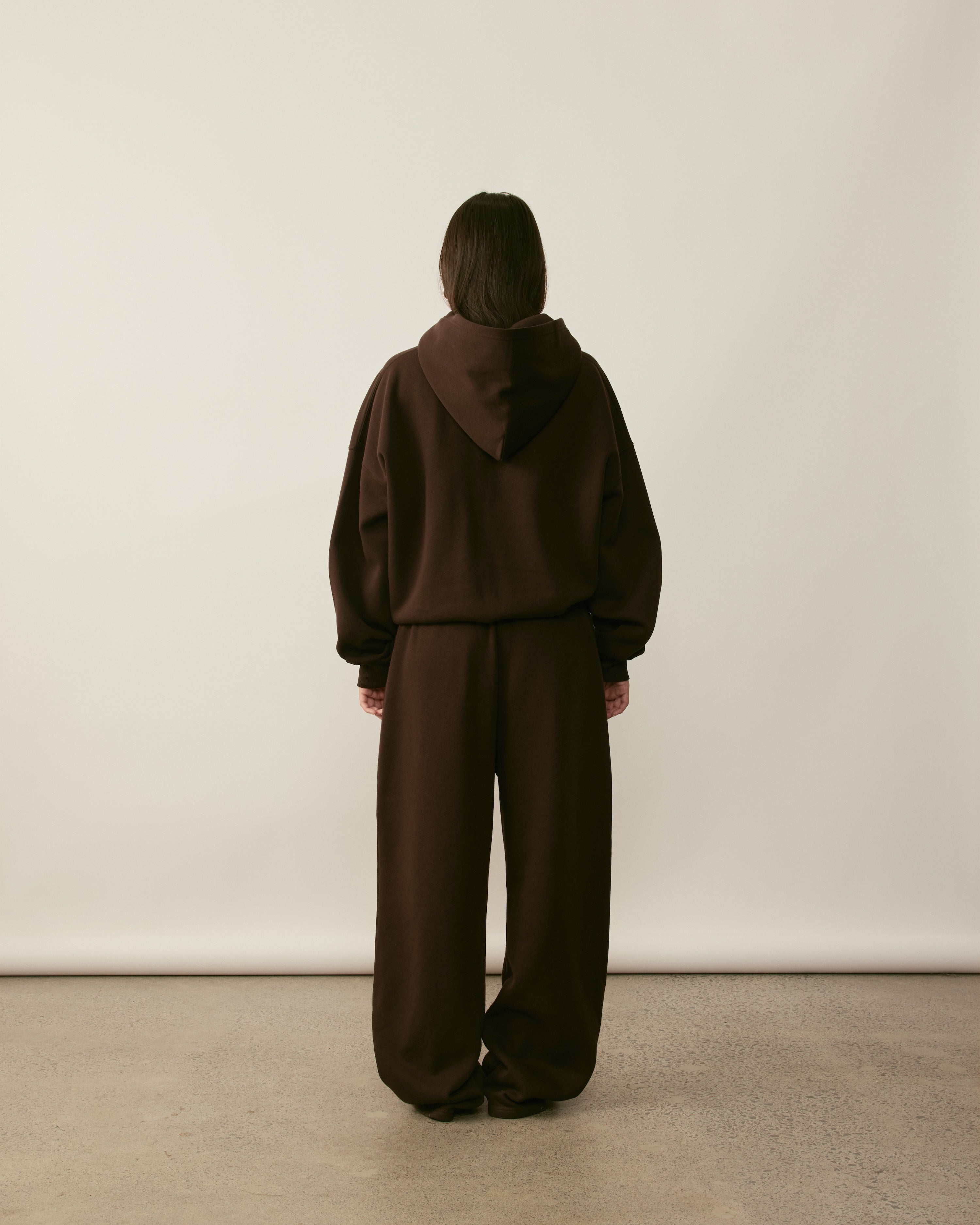 Core Essentials Wide Leg Pants | Brown-4