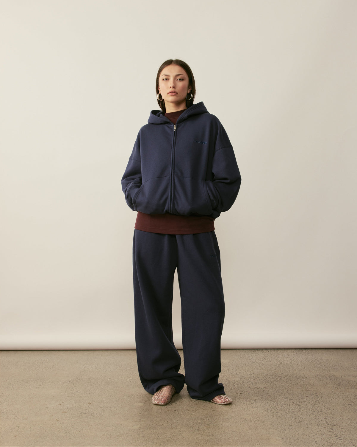 Core Essentials Wide Leg Pants | Navy
