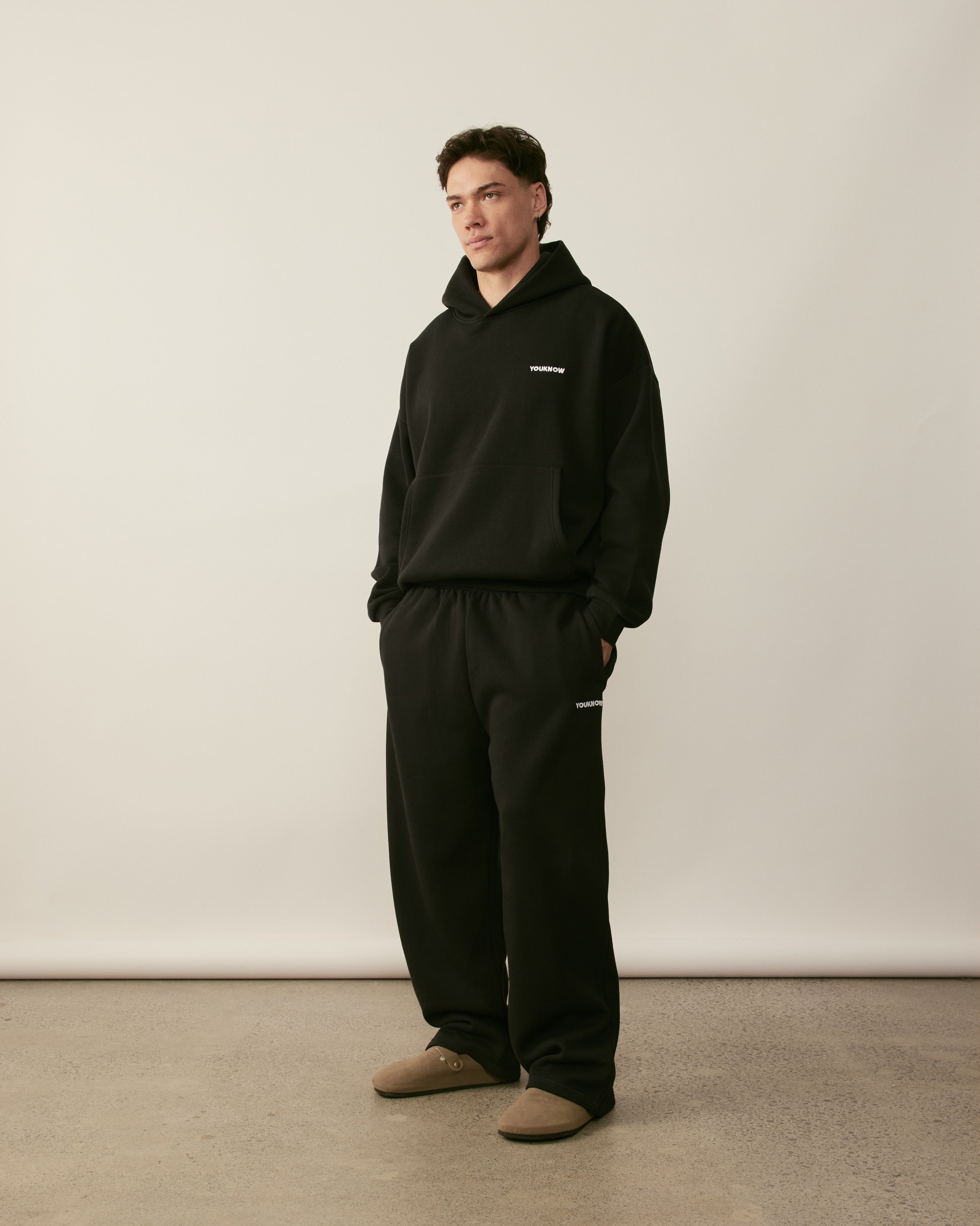 Core Essentials Wide Leg Pants | Black