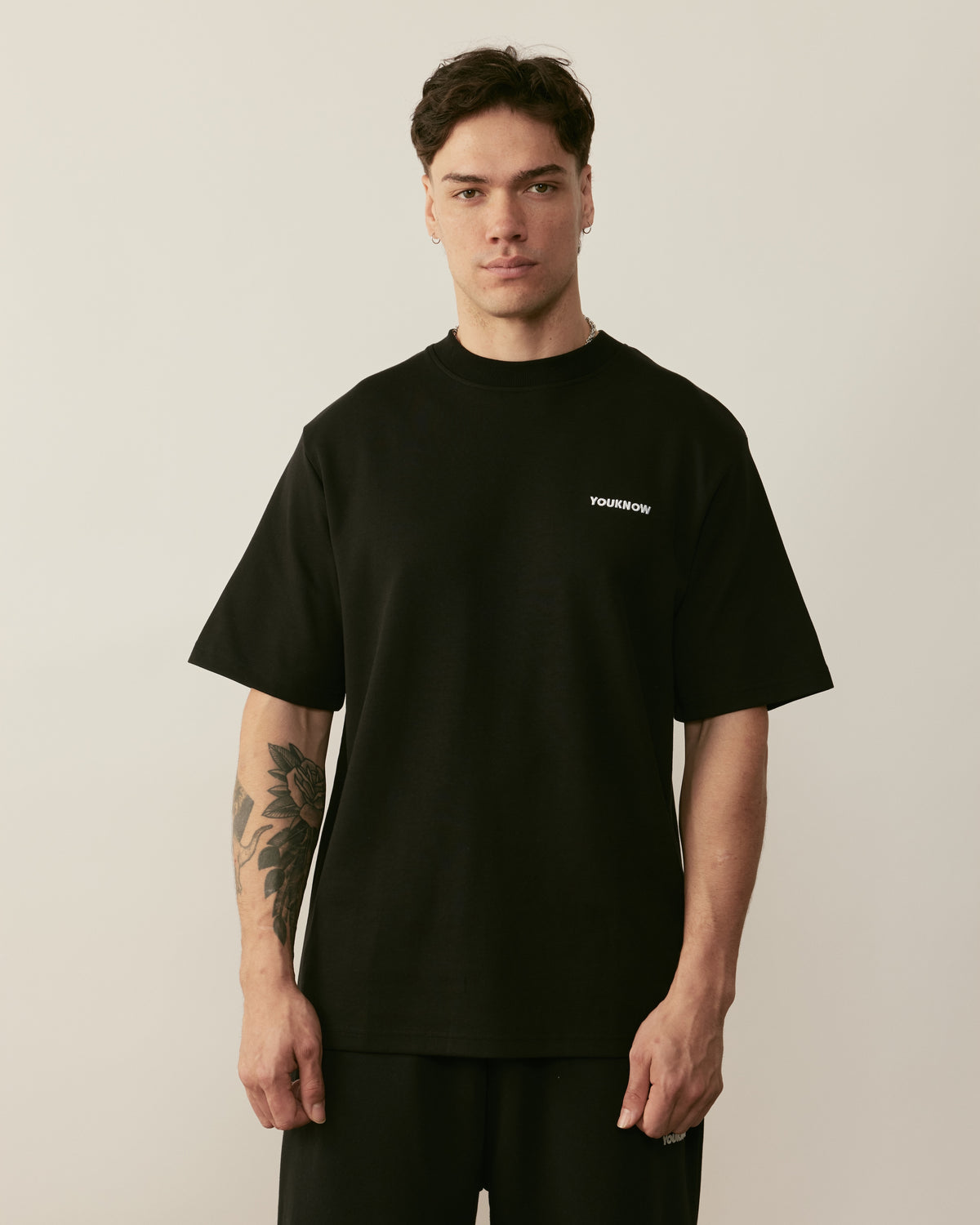Core Essentials Relaxed Tee | Black
