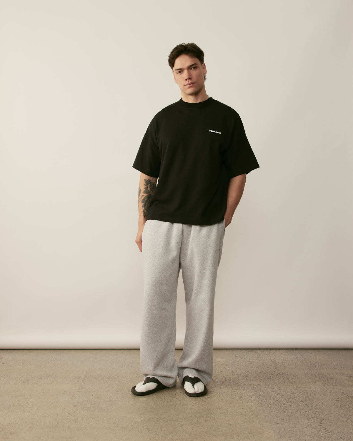 Core Essentials Box Tee | Black