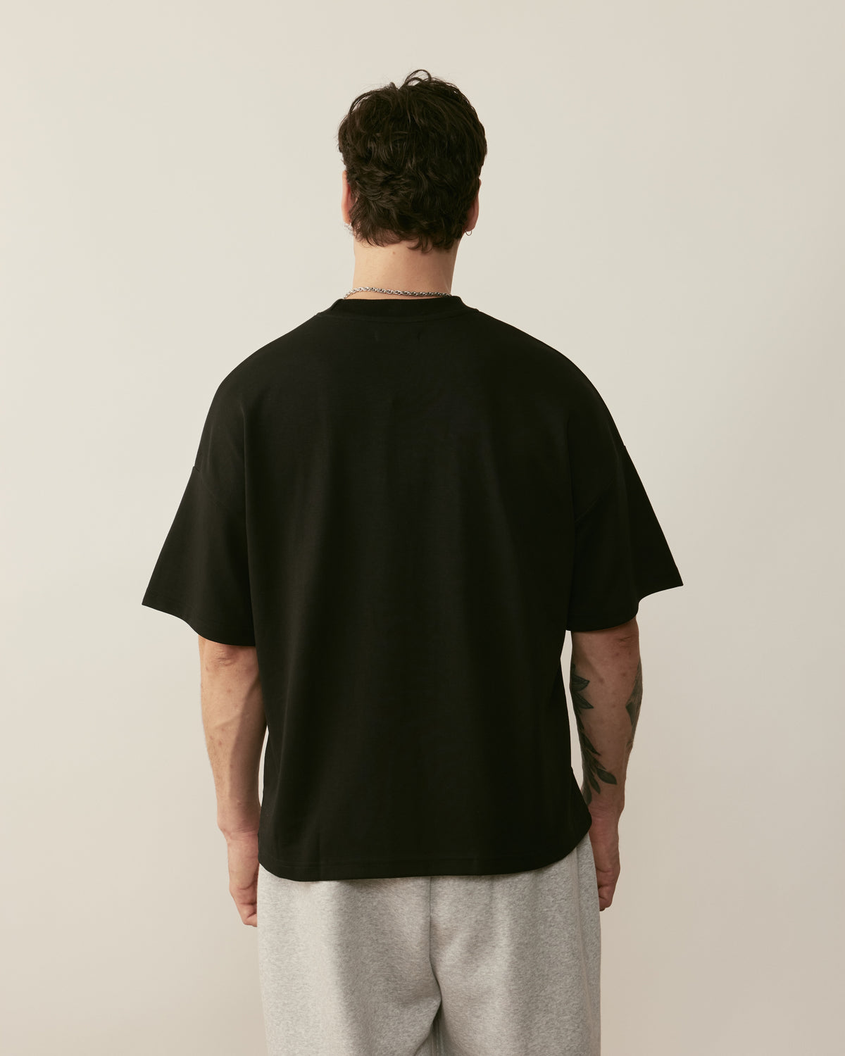Core Essentials Box Tee | Black-5