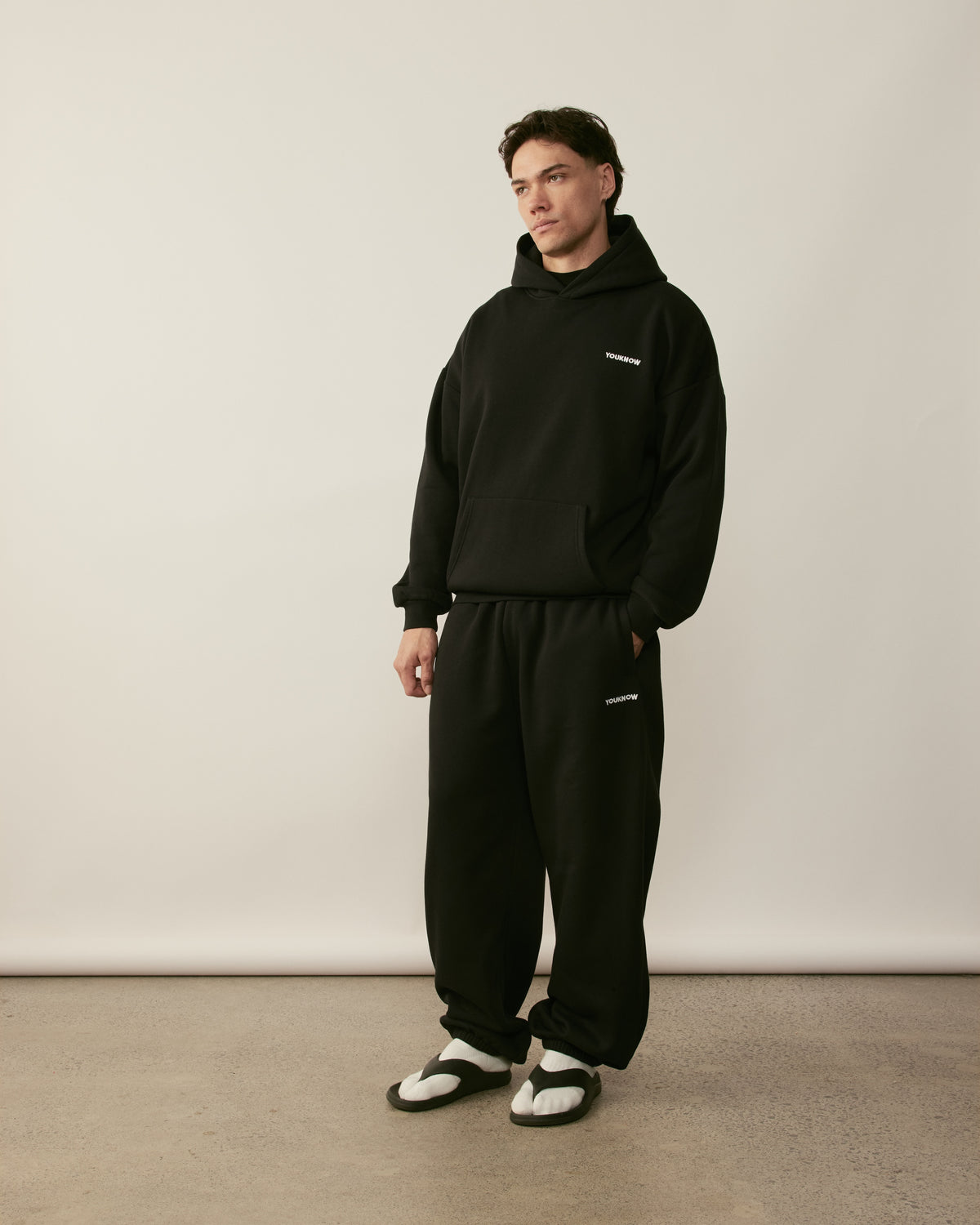Core Essentials Cuffed Sweatpants | Black