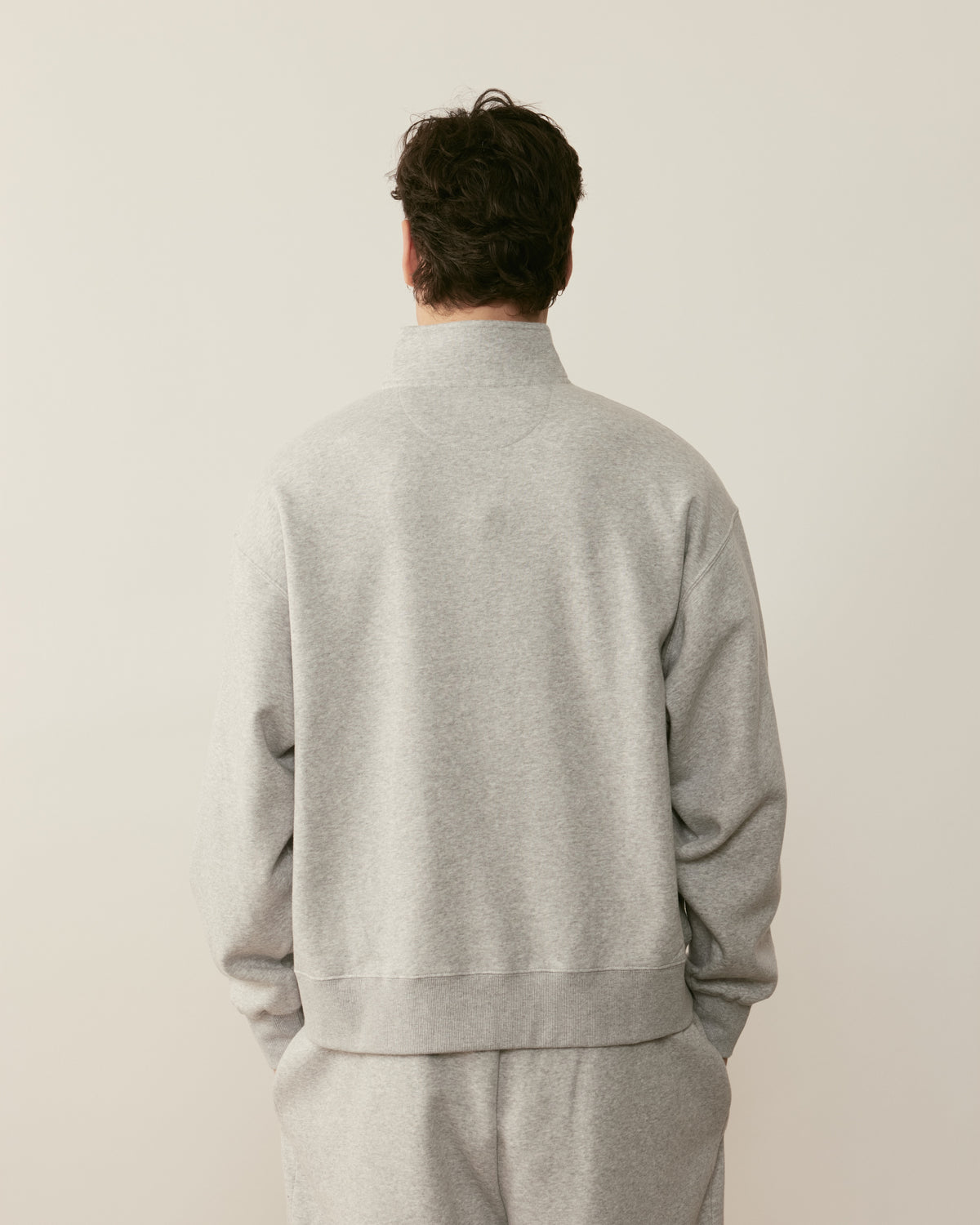 Core Essentials 1/4 Zip Pullover | Heather Grey-6