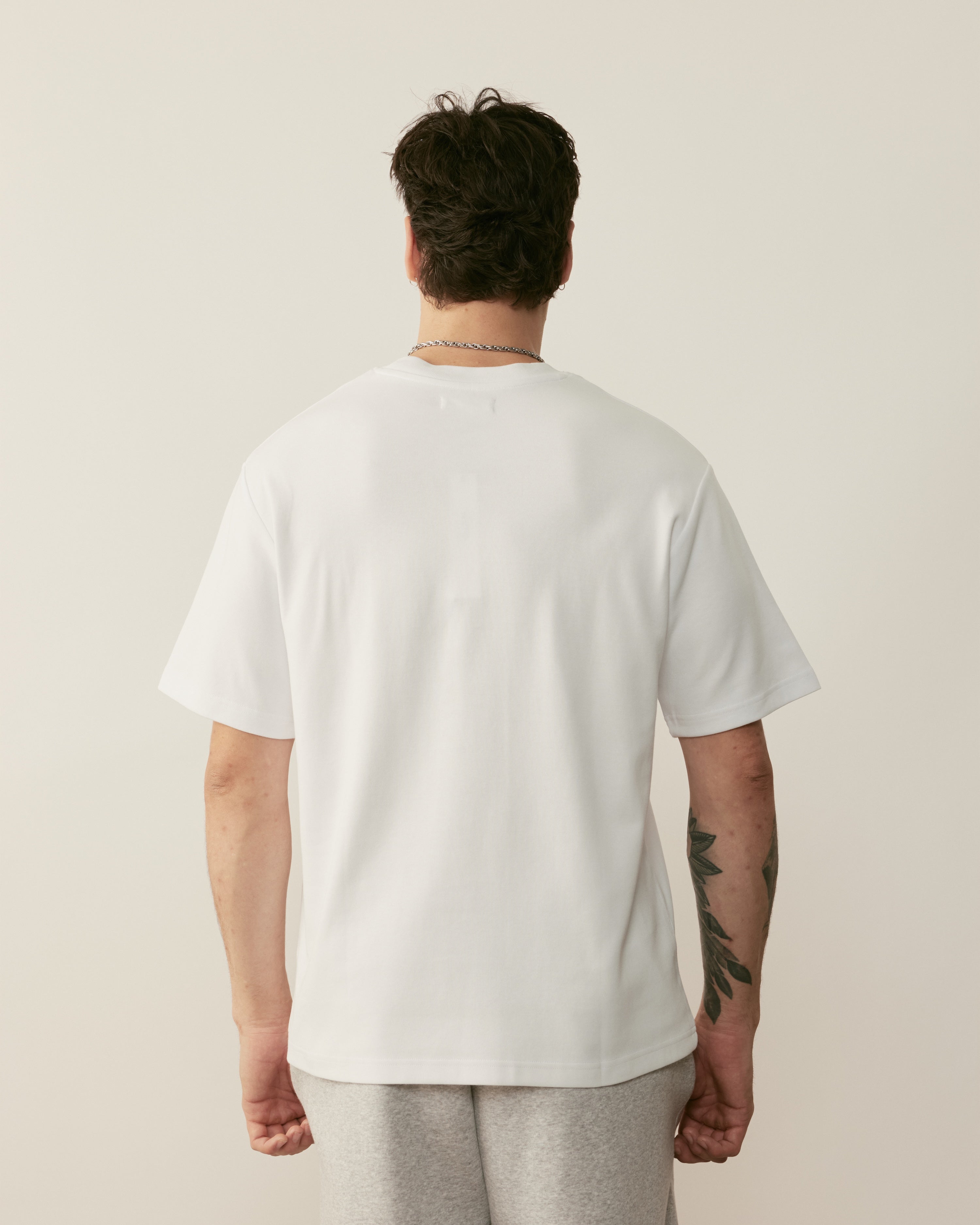 Core Essentials Relaxed Tee | White-5