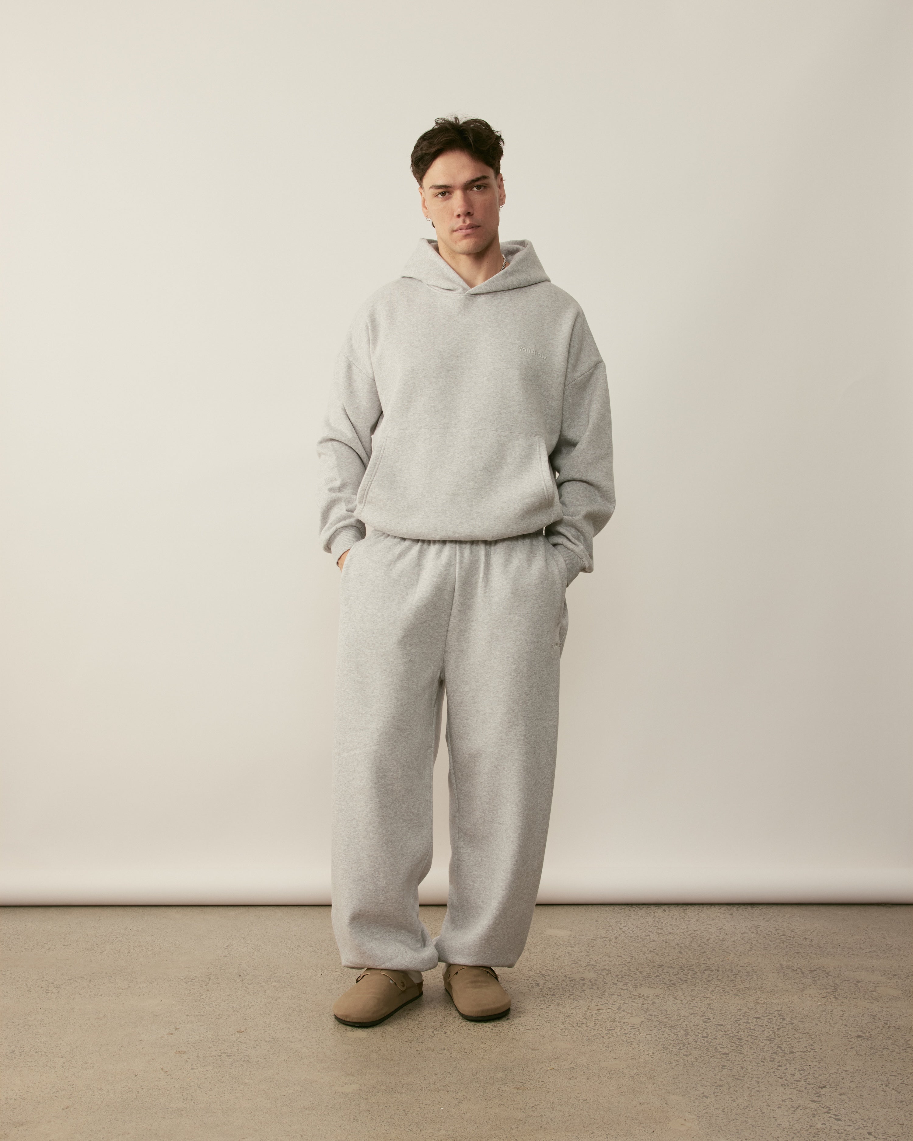 Core Essentials Cuffed Sweatpants | Heather Grey-4