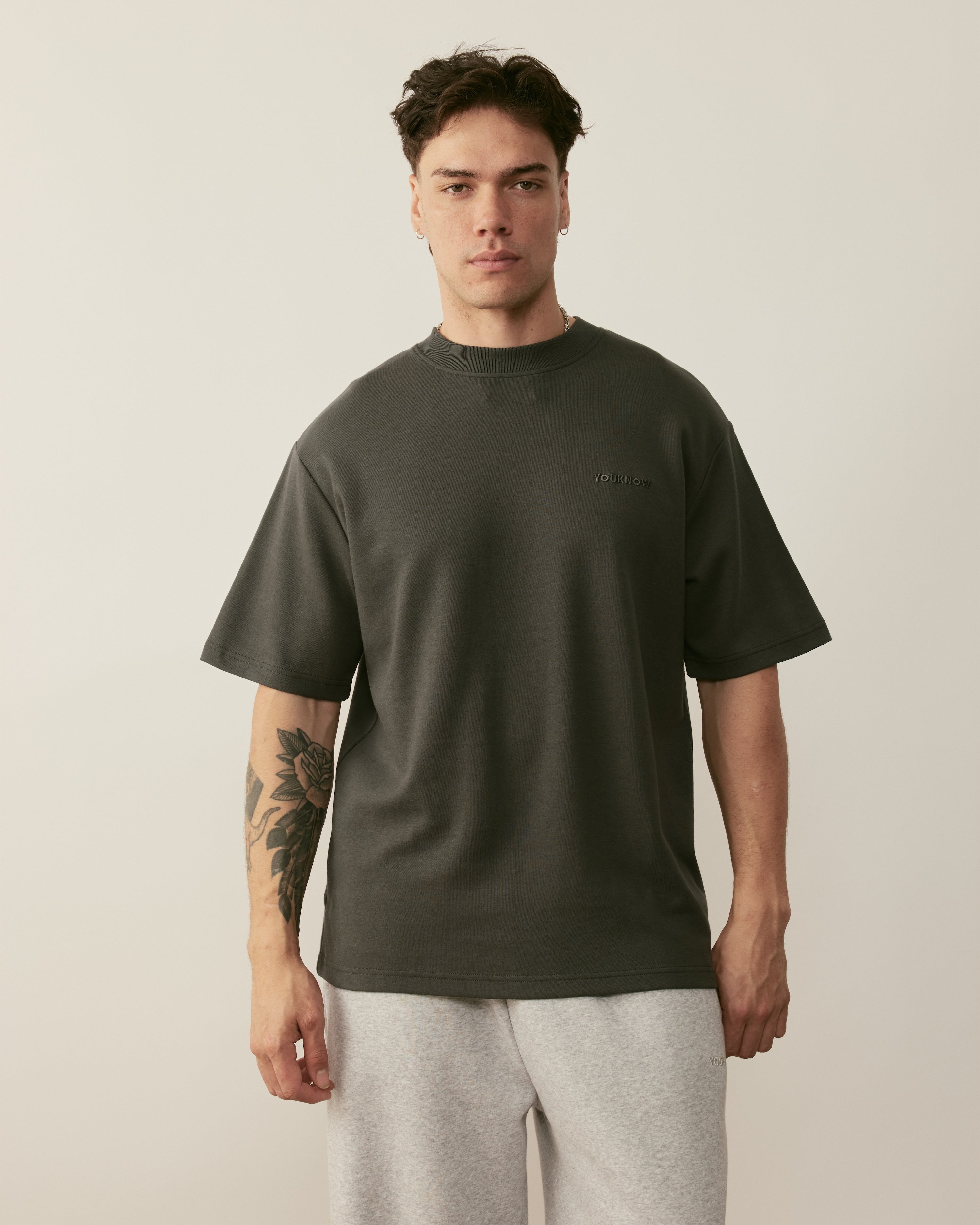 Core Essentials Relaxed Tee | Steel