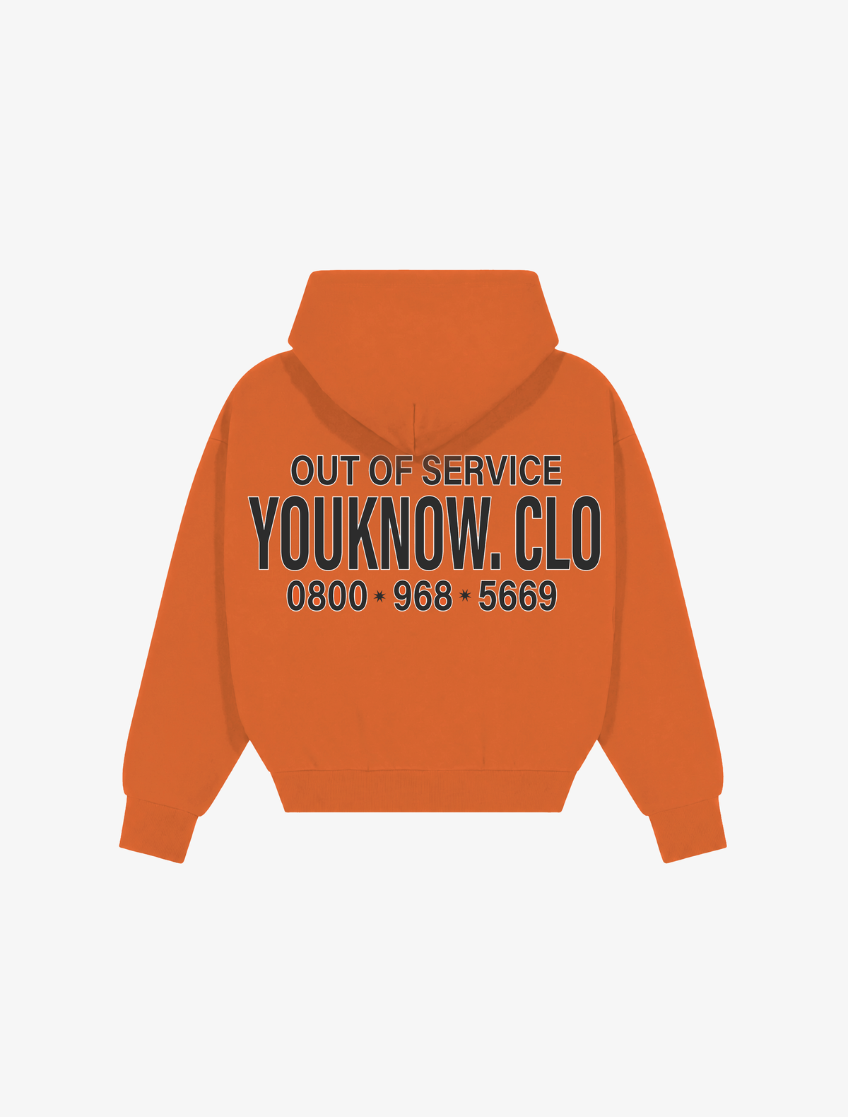 Out Of Service Box Hoodie | Orange