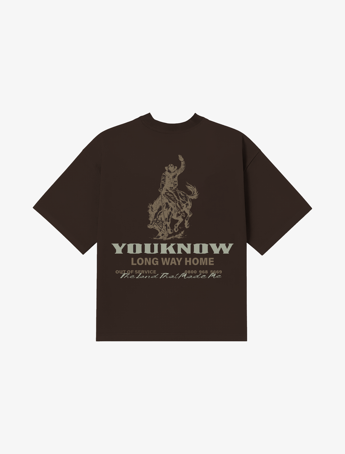 Riders Relaxed Tee | Brown-1