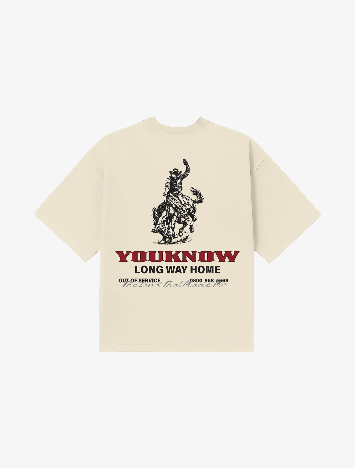 Riders Relaxed Tee | Off White-1