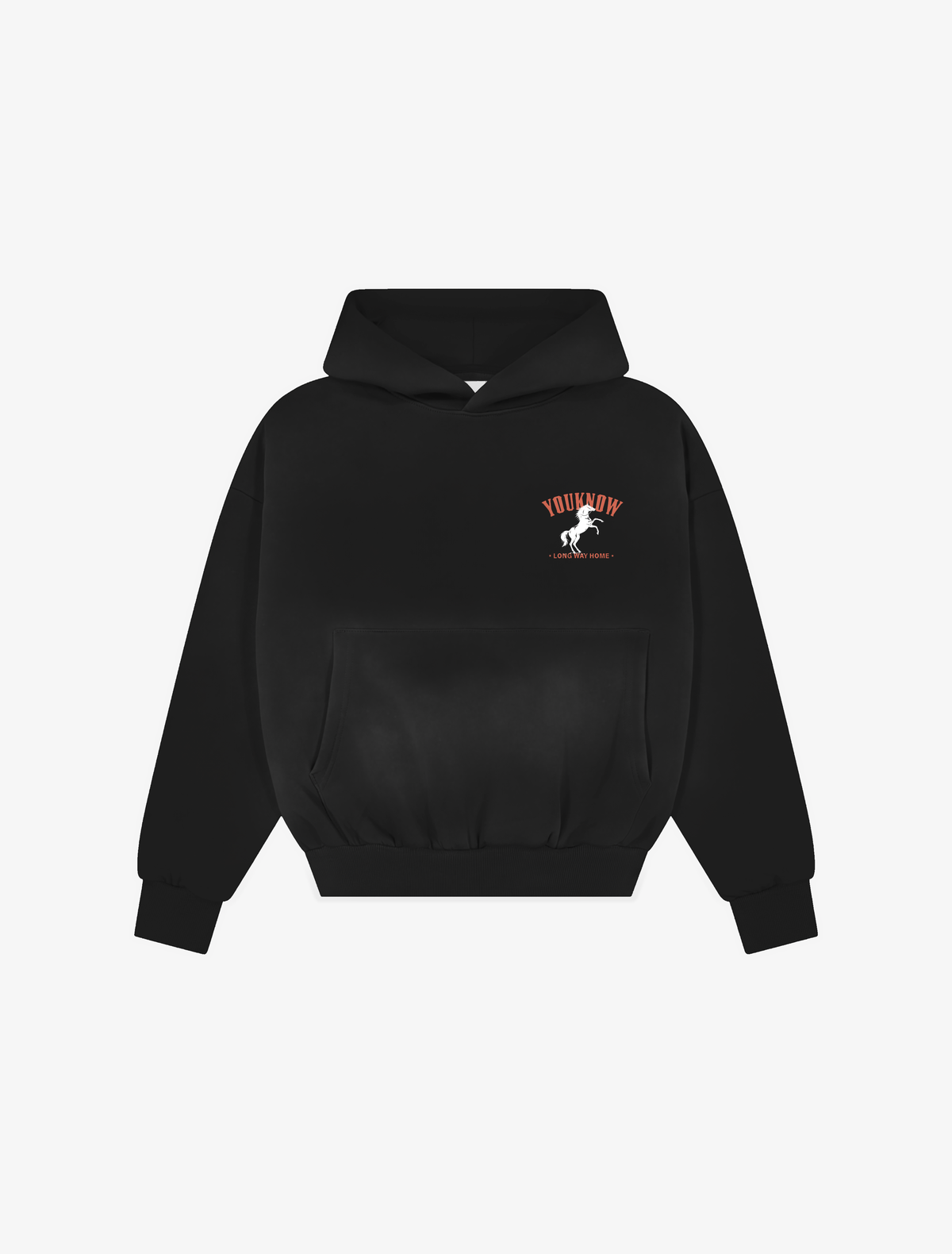 Stallion Box Vintage Hoodie | Black-6