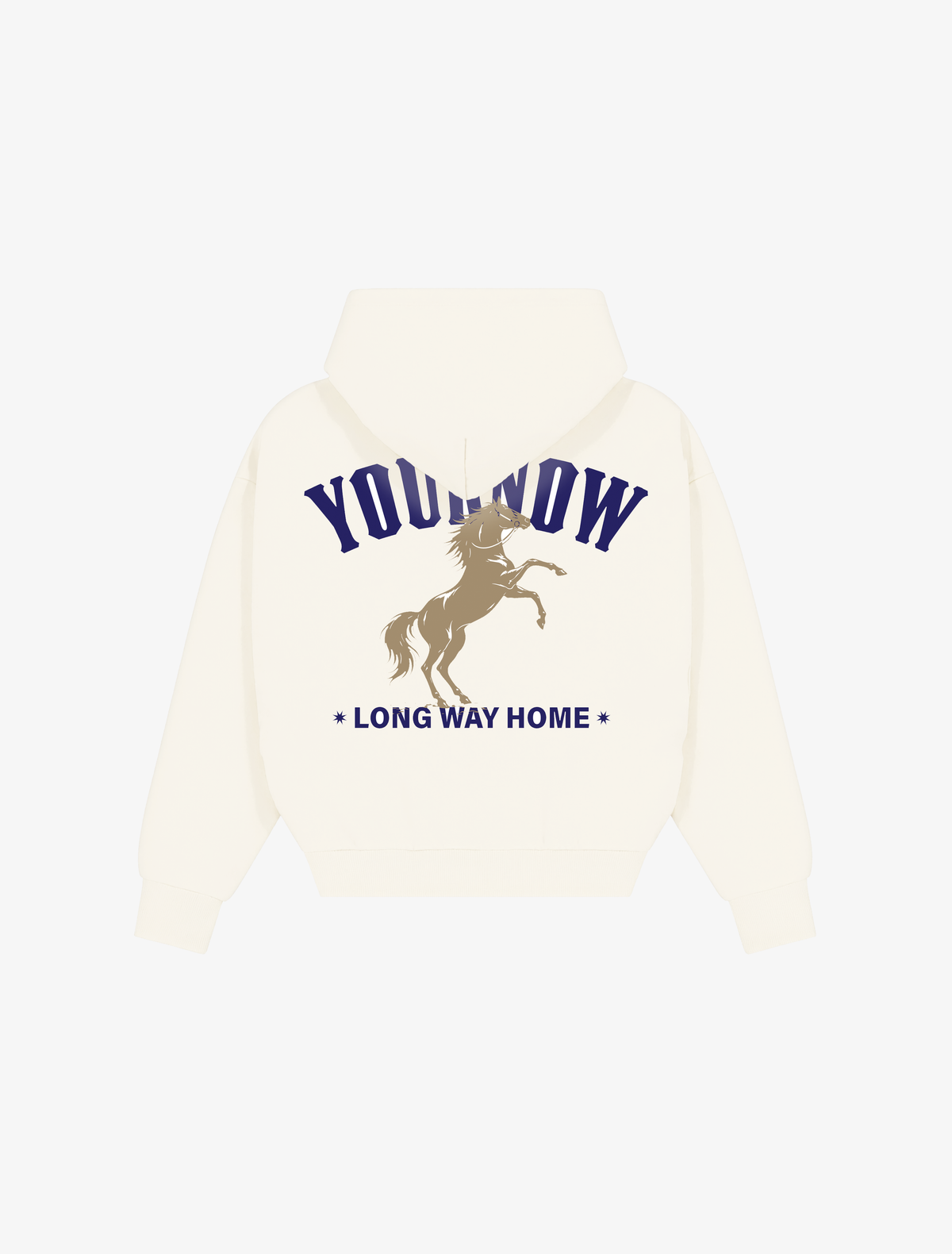 Stallion Box Vintage Hoodie | White-1