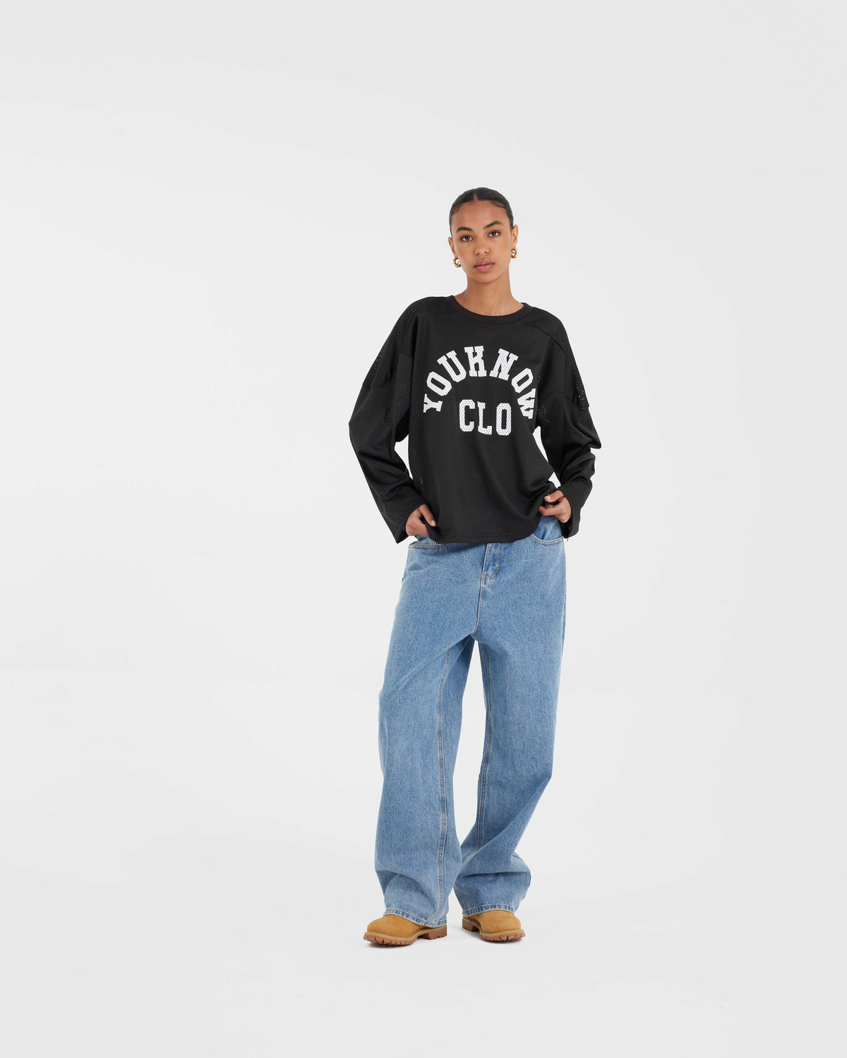 Mesh Longsleeve | Black-4