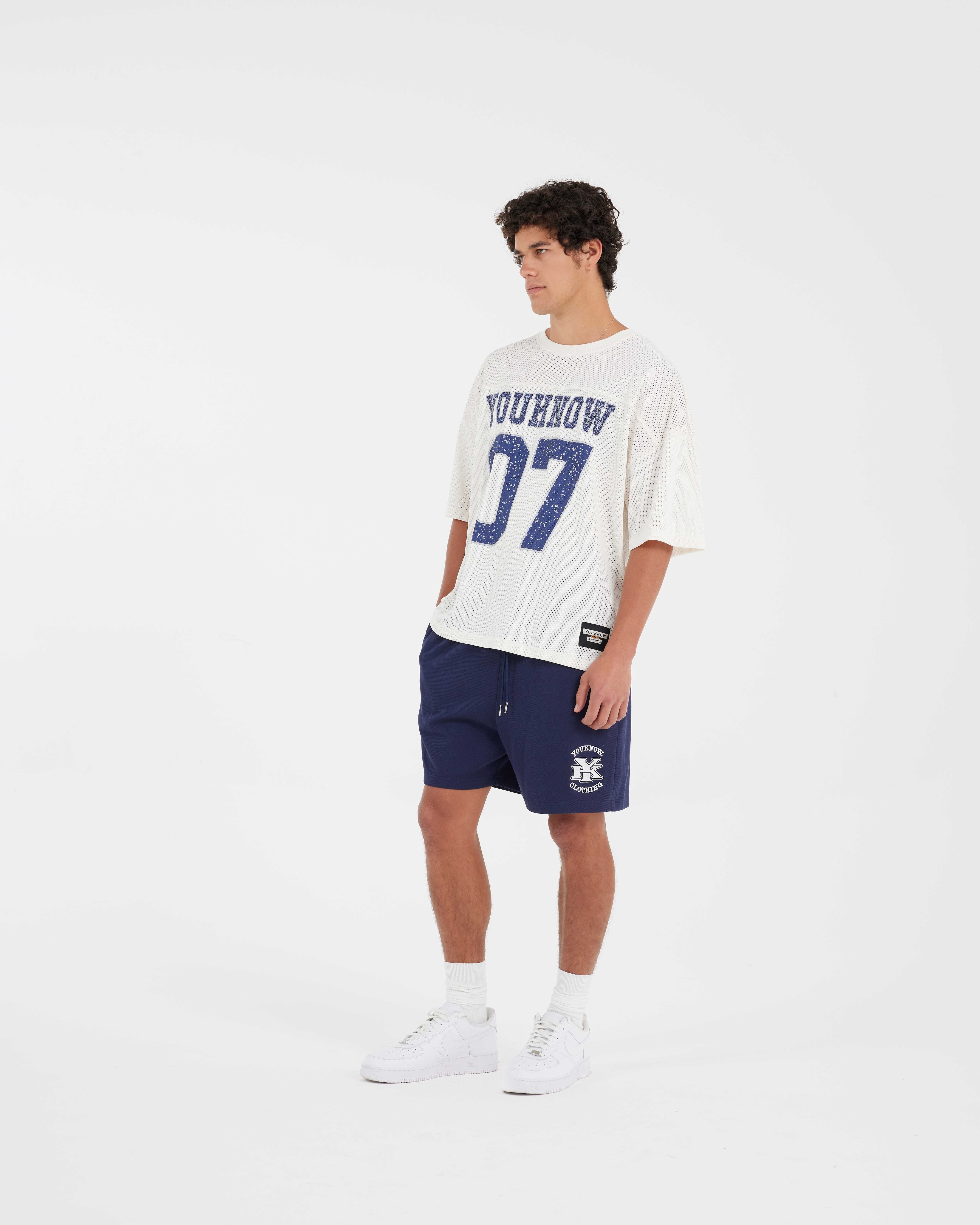 Mesh Shorts | Navy-2
