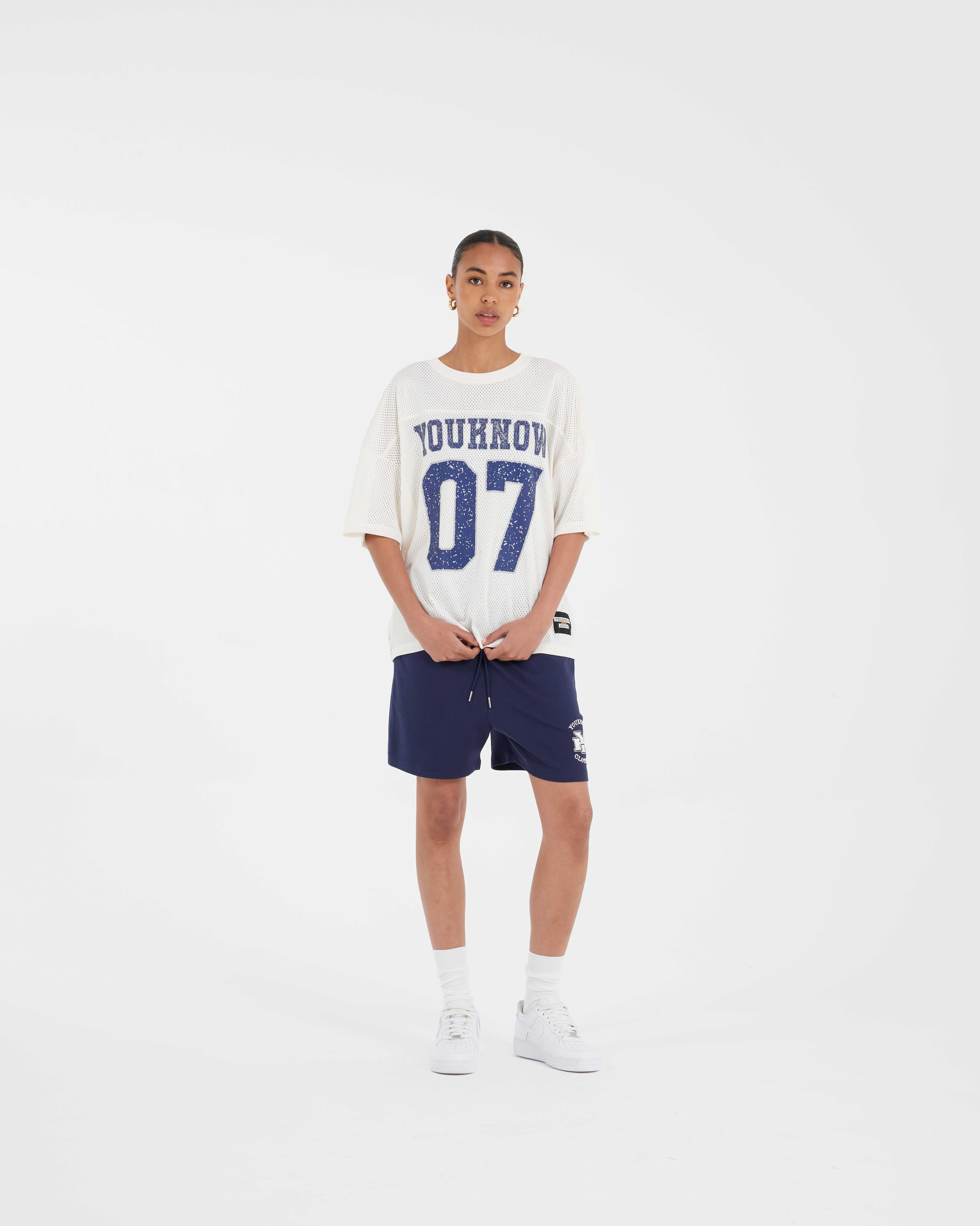 Mesh Shorts | Navy-3