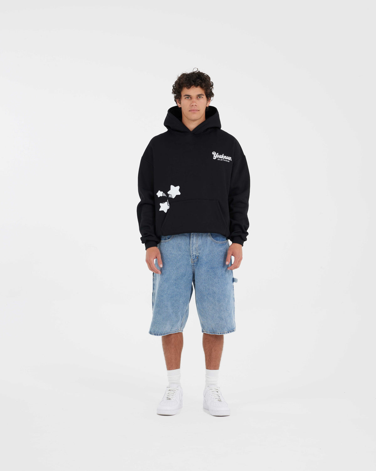 Starry Night Hoodie | Black-5