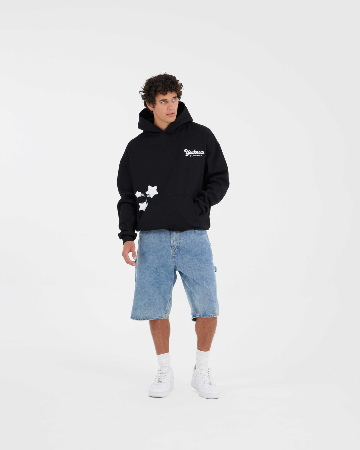 Starry Night Hoodie | Black-7