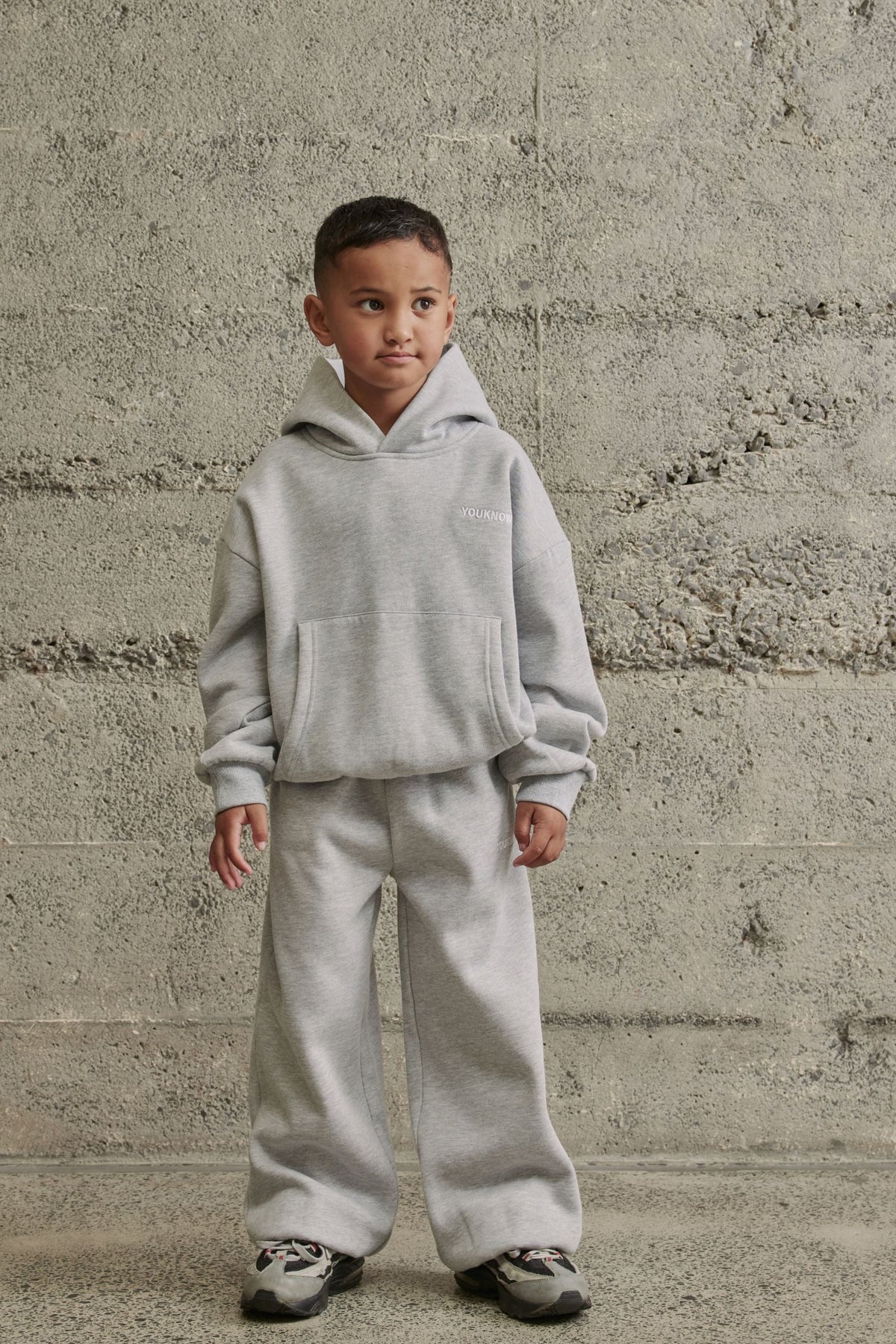 Kids Core Cuffed Sweatpants | GREY MARLE
