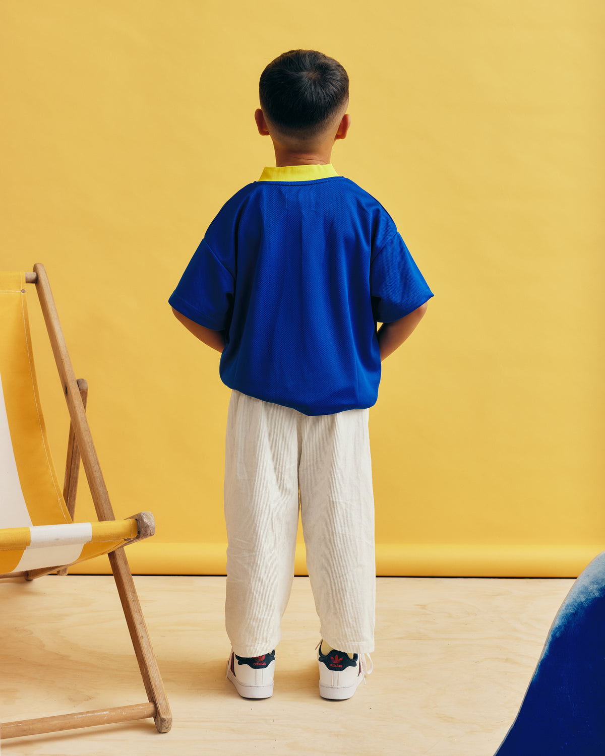 Kids Football Top | Blue-5