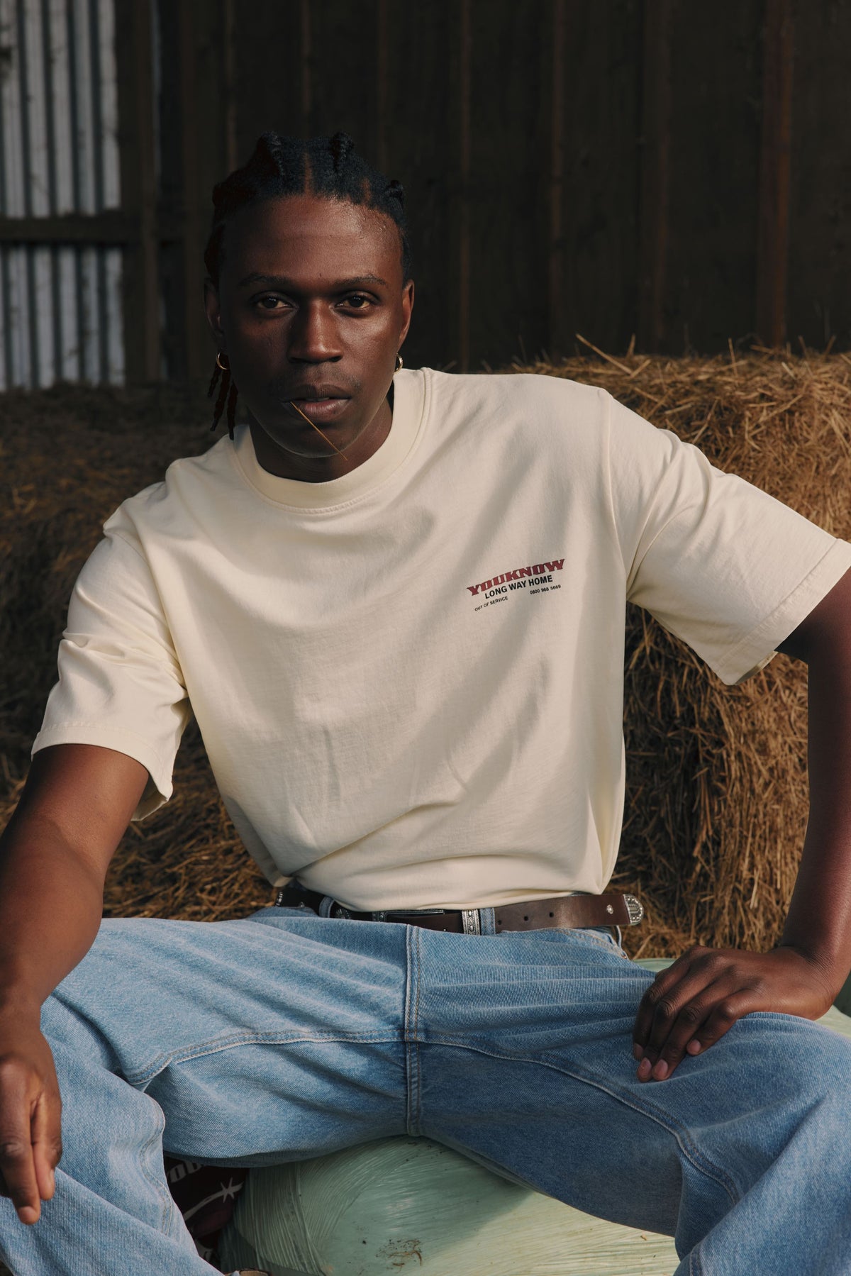 Riders Relaxed Tee | Off White-2