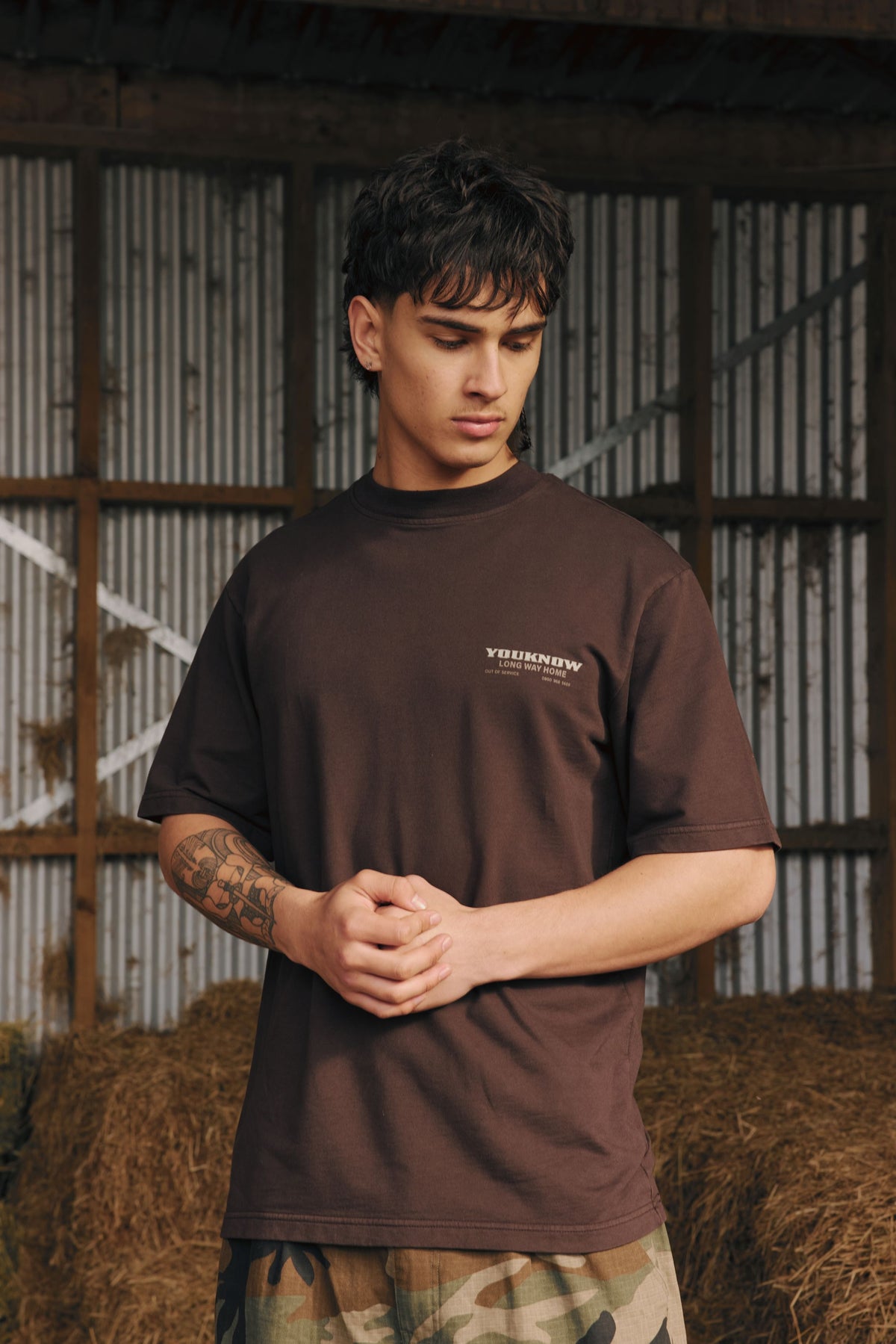Riders Relaxed Tee | Brown-4