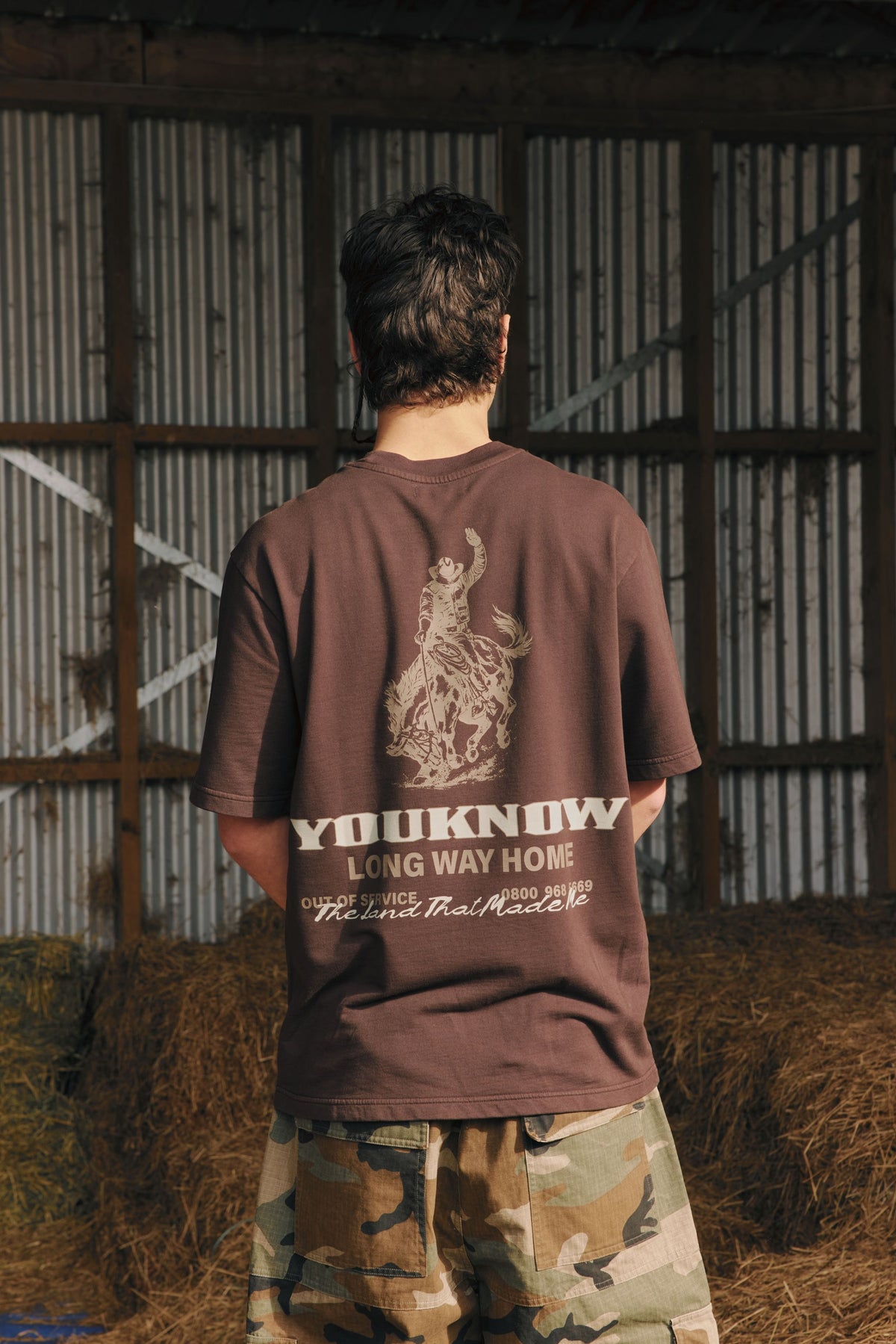 Riders Relaxed Tee | Brown-2
