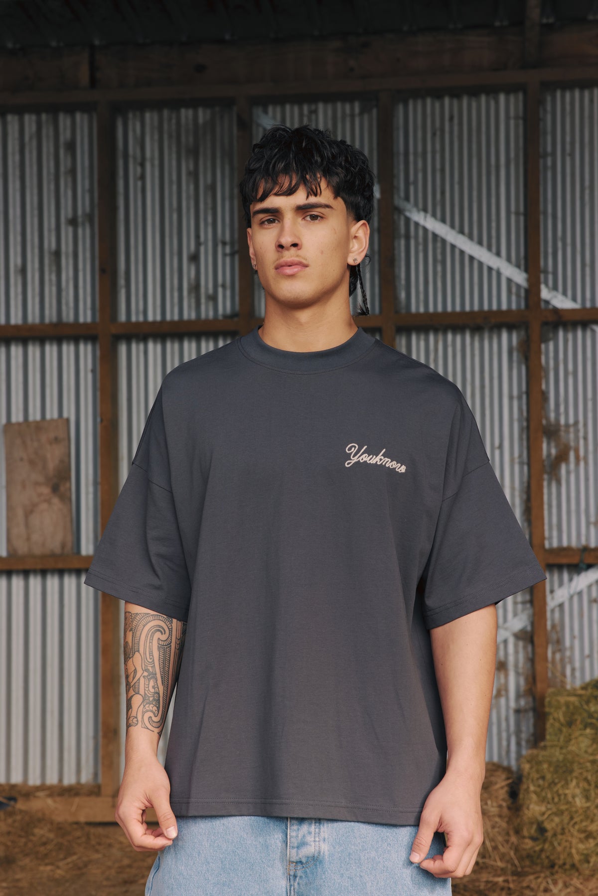 Edition Box Tee | Charcoal