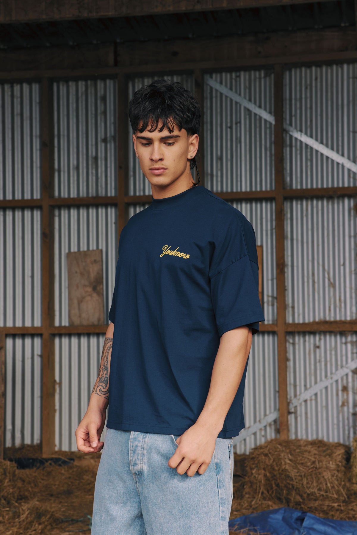 Edition Box Tee | Navy-3