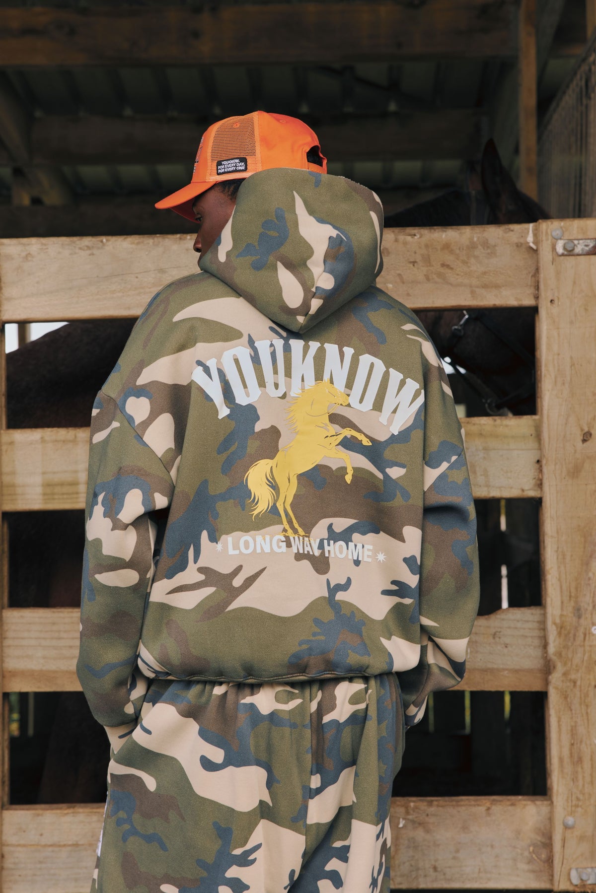 Stallion Box Vintage Hoodie | Camo-5