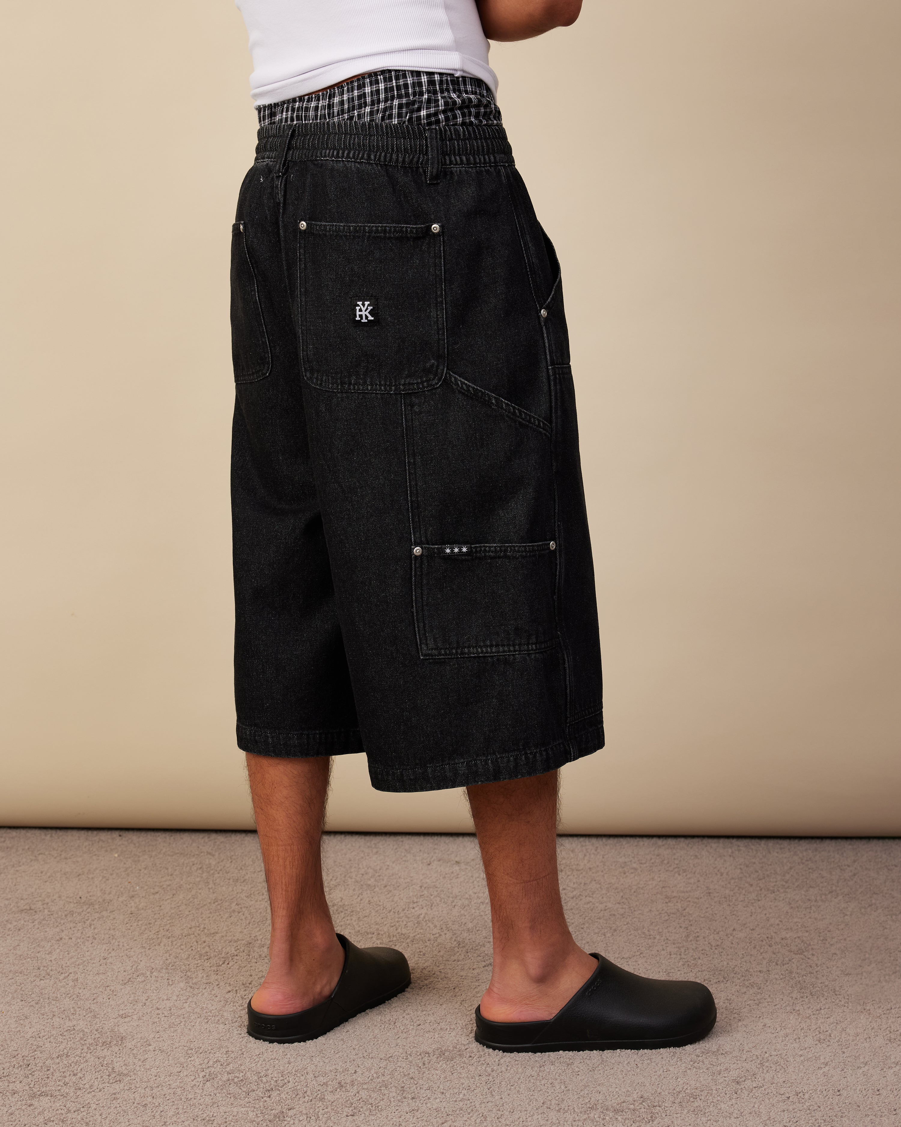 Carpenter Shorts | Black Wash-5