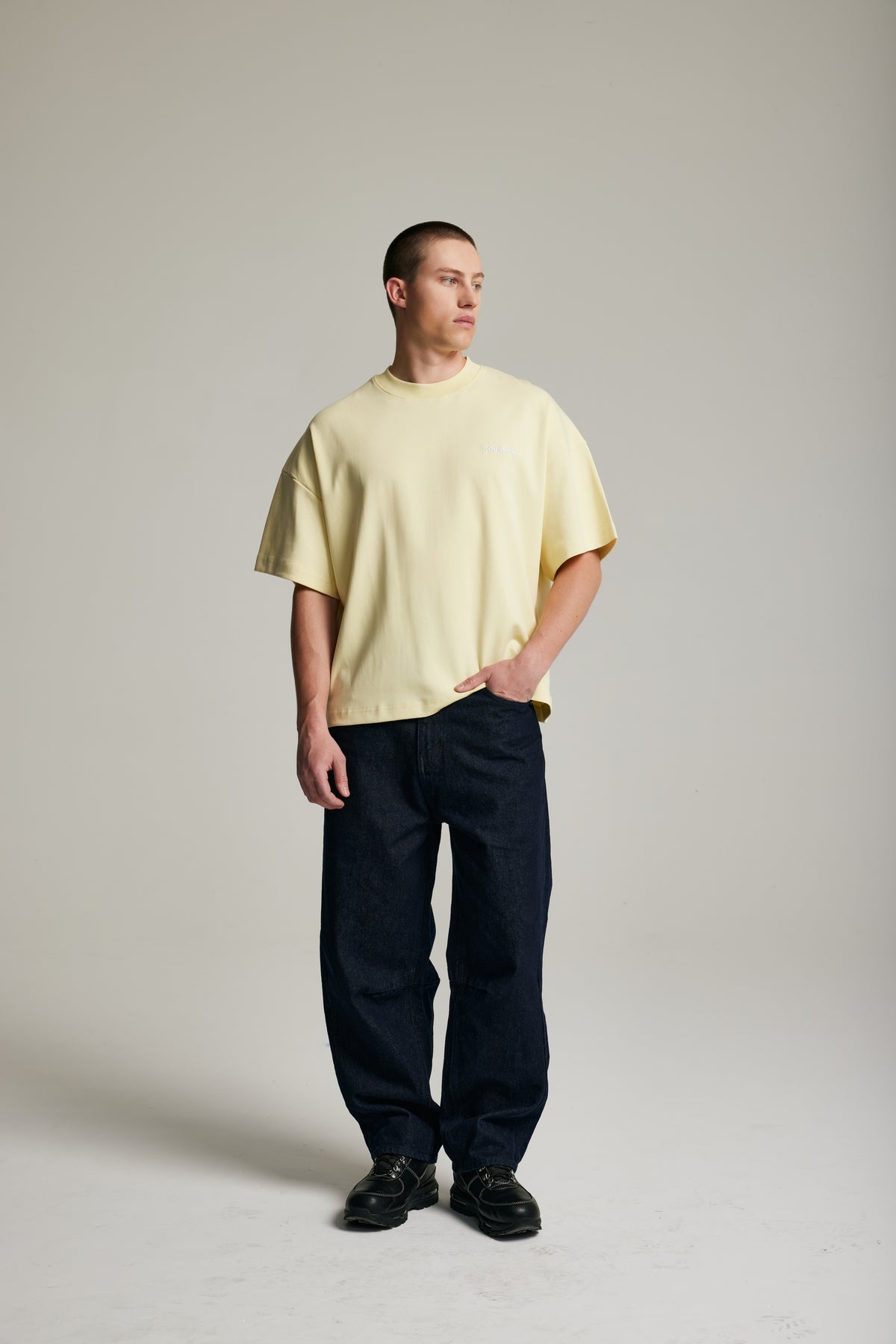 Core Box Tee | Banana-5