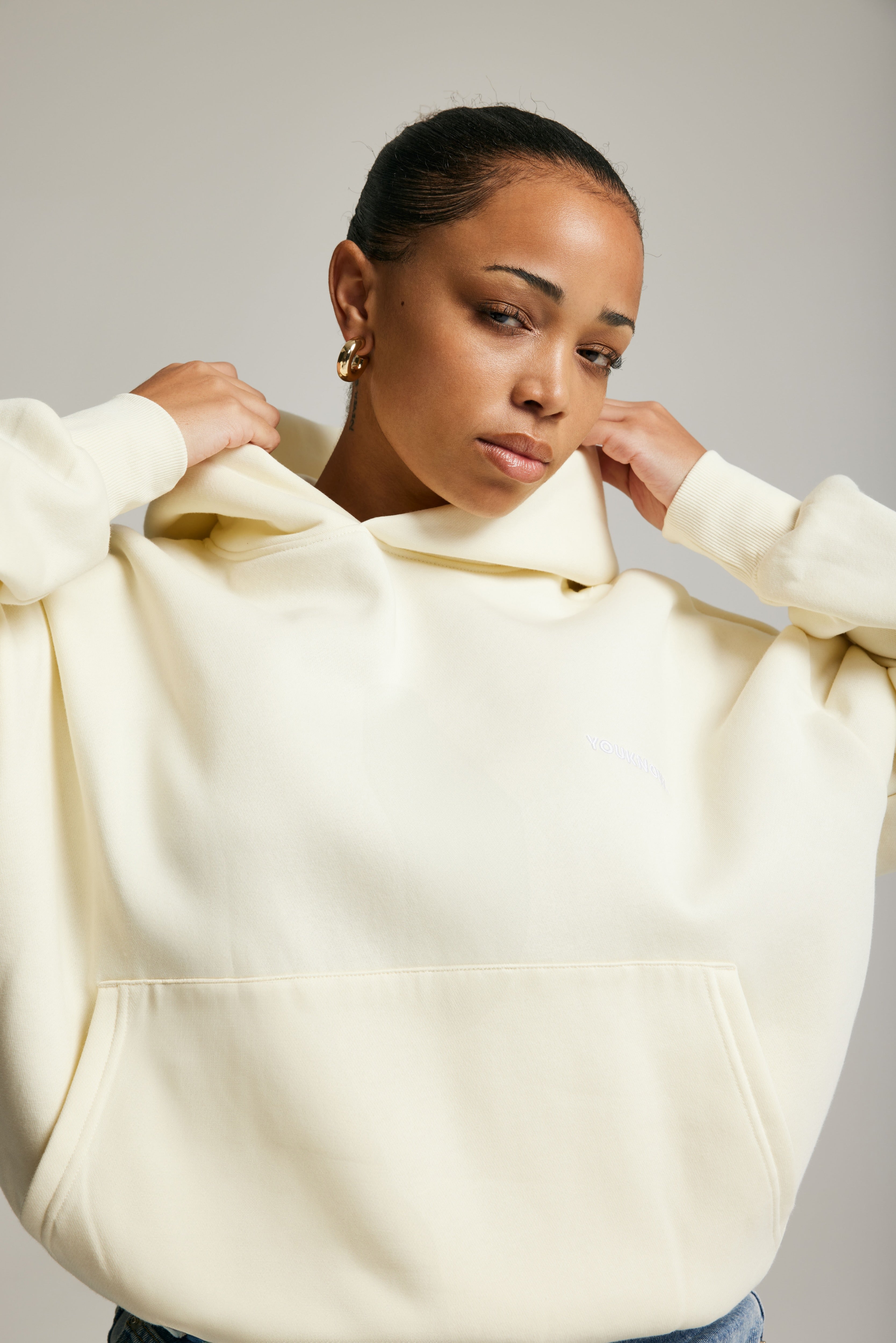 Core Box Hoodie | Vanilla – YOUKNOW. CLOTHING