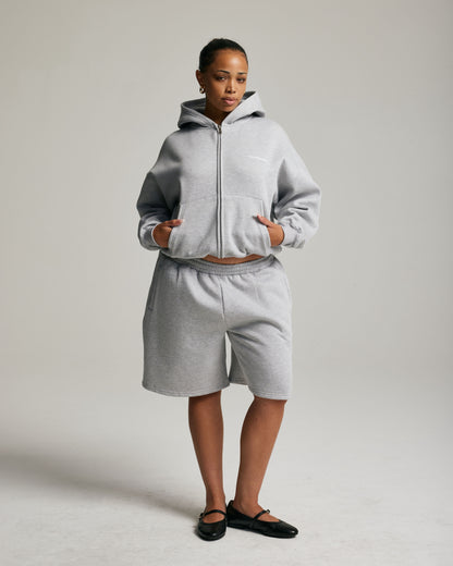 Core Oversized Shorts | Heather Grey