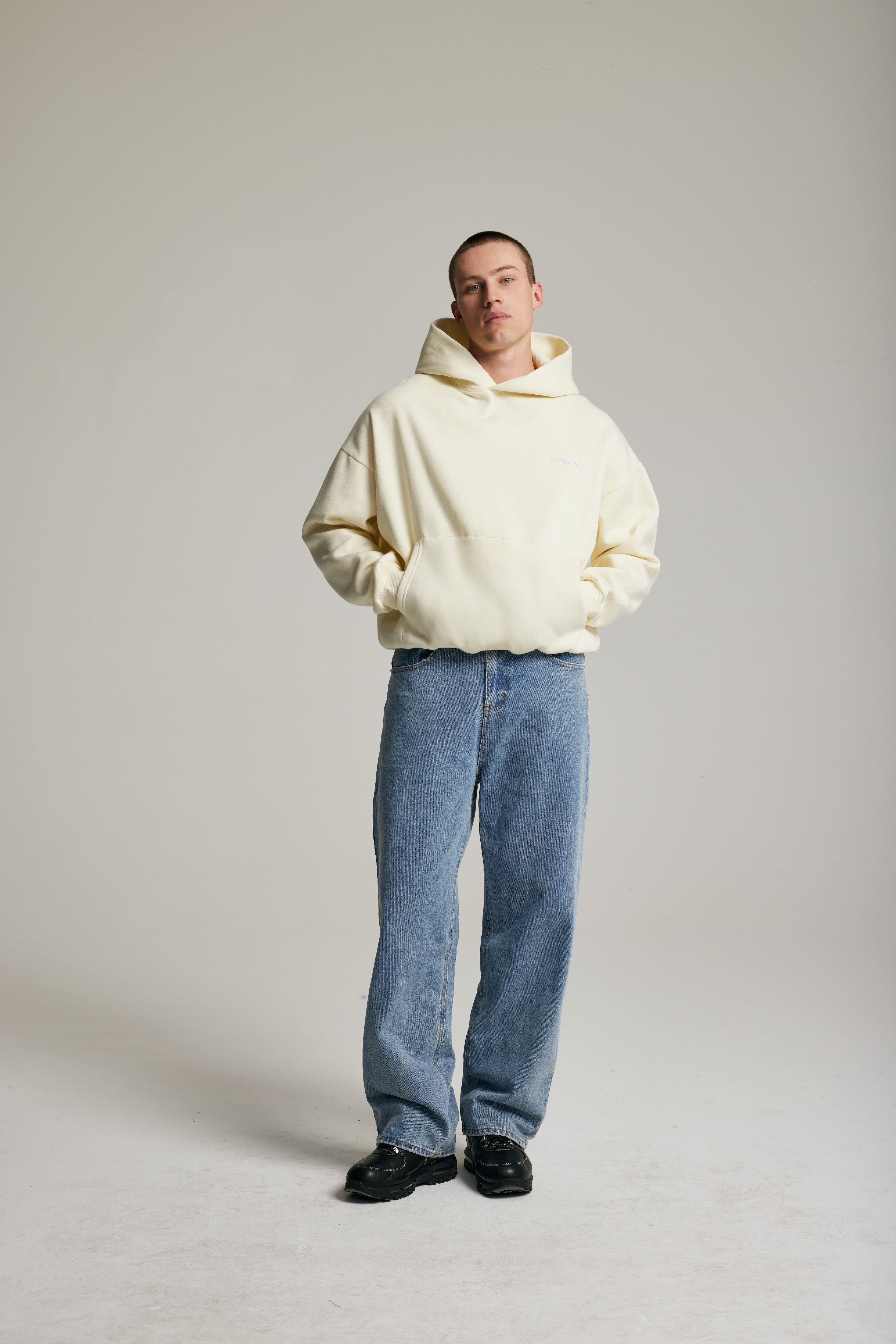 Core Box Hoodie | Vanilla – YOUKNOW. CLOTHING