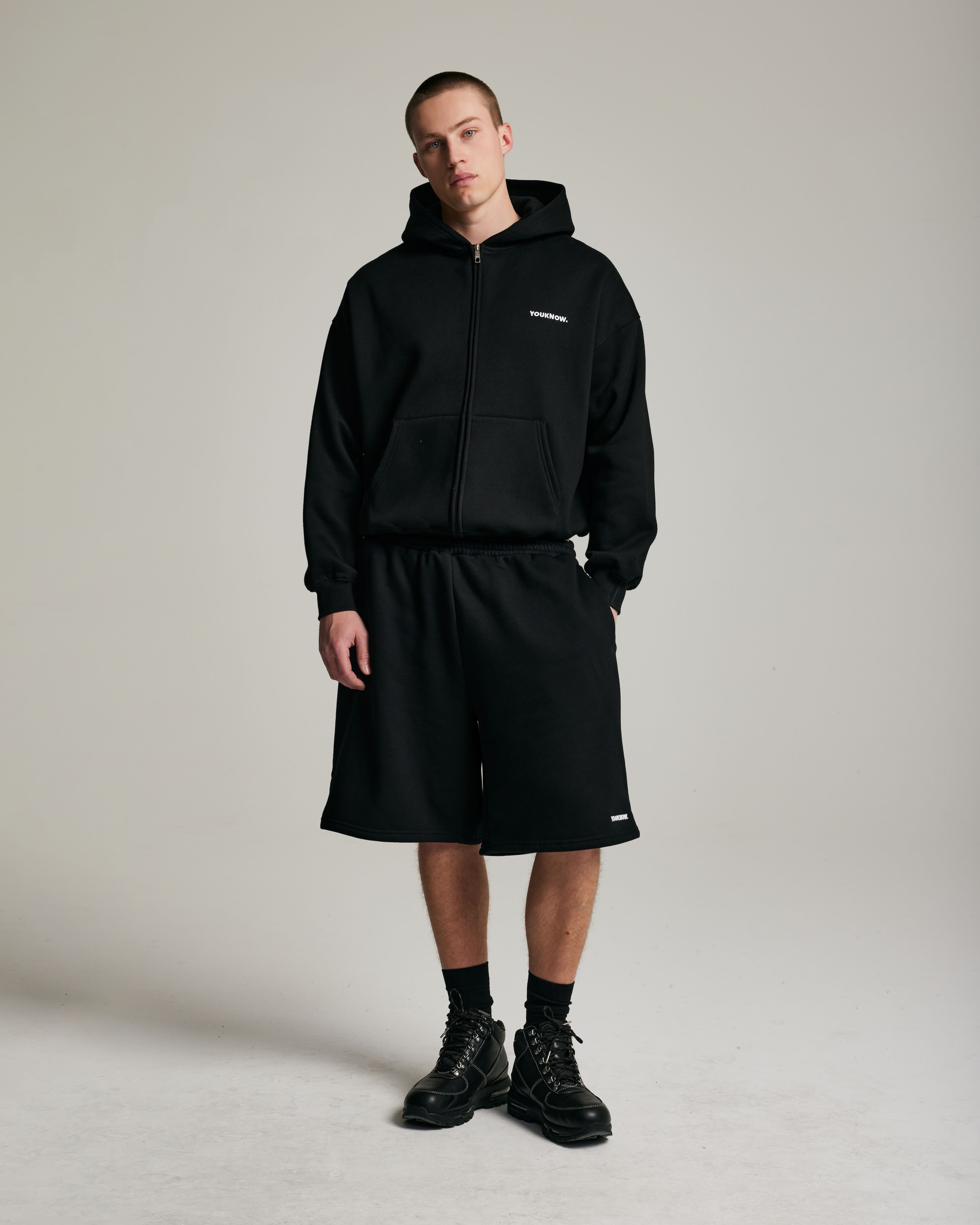 Core Zip Up Hoodie | Black – YOUKNOW. CLOTHING