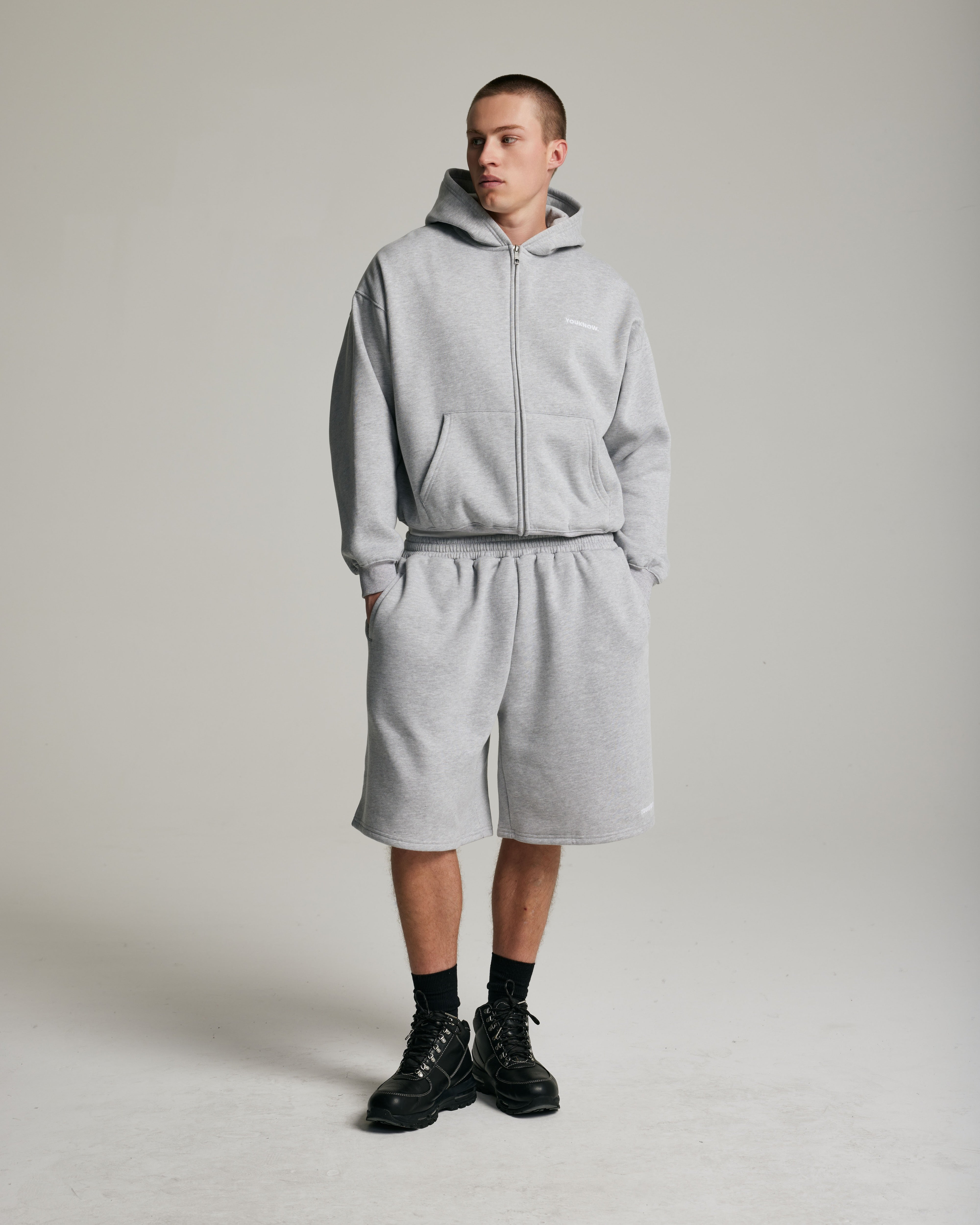 Core Zip Up Hoodie | Heather Grey – YOUKNOW. CLOTHING