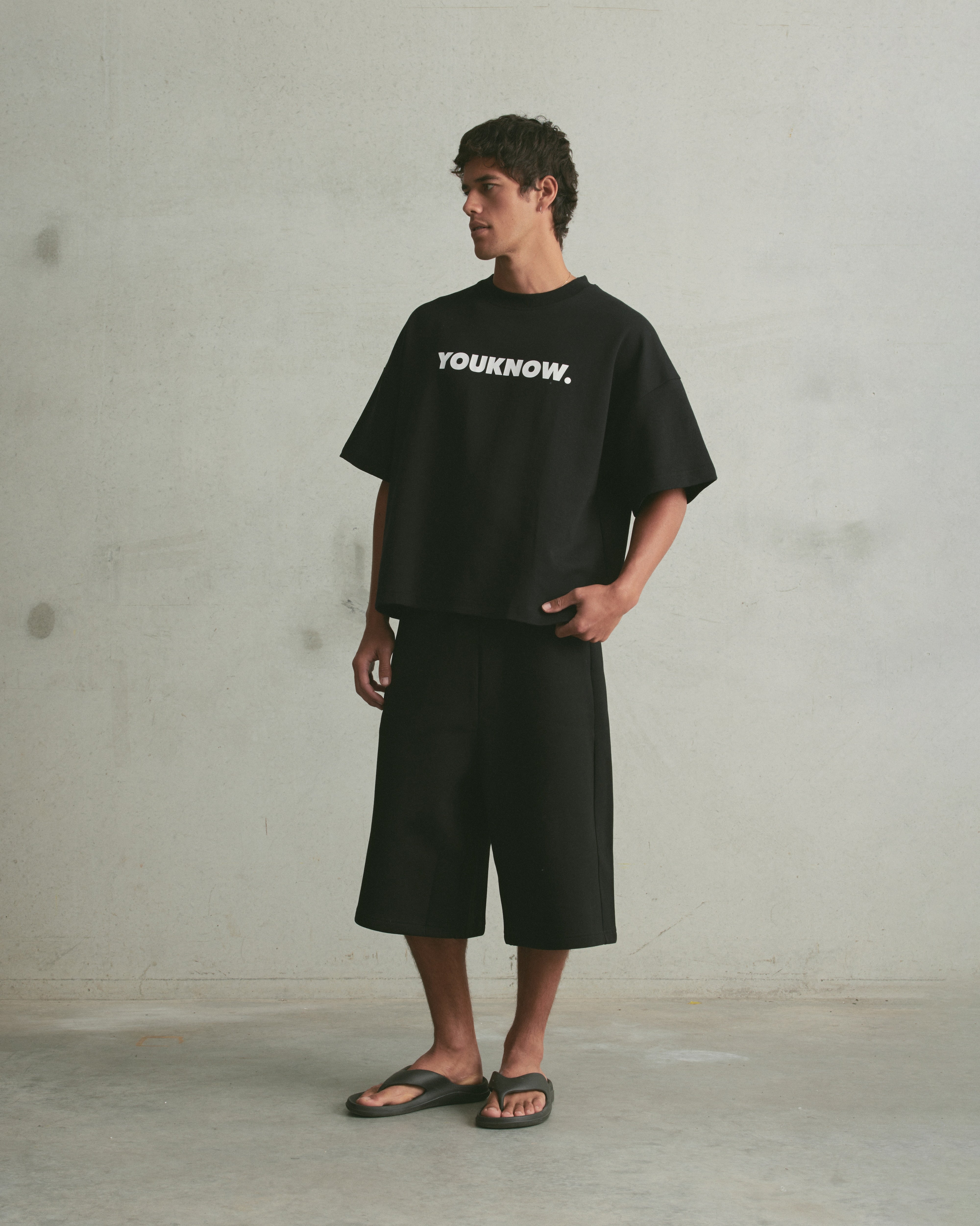 Block Tee | Black-5