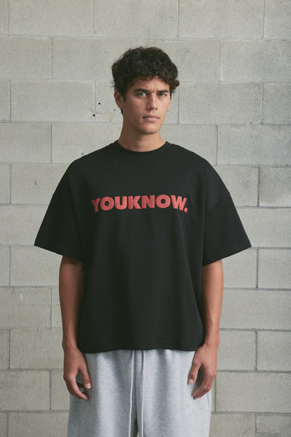 Block Tee 2.0 | Black/Red