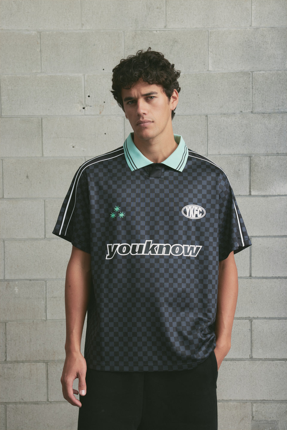 YK Football Jersey | Check – YOUKNOW. CLOTHING