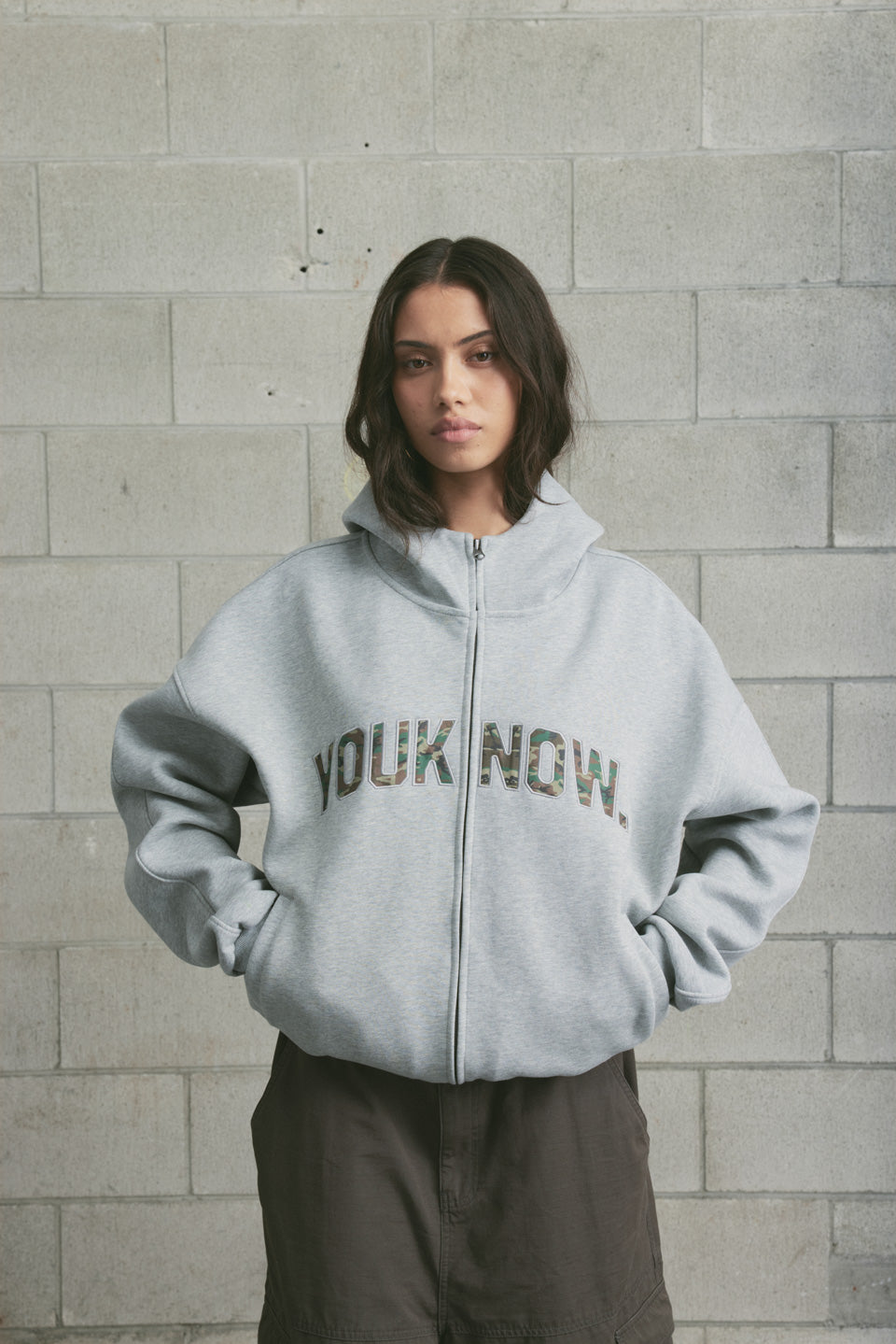 The BONEZ I’m Not Your King Hoodie GREY Offset Zip Up Hoodie | Grey/Camo – YOUKNOW. CLOTHING