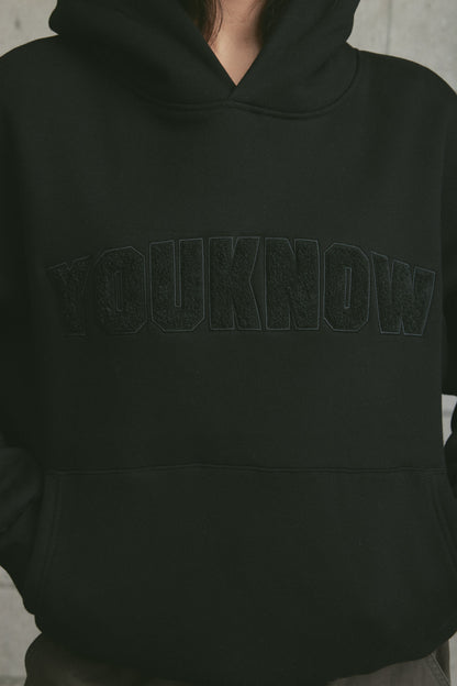 Chenille Hoodie | Black