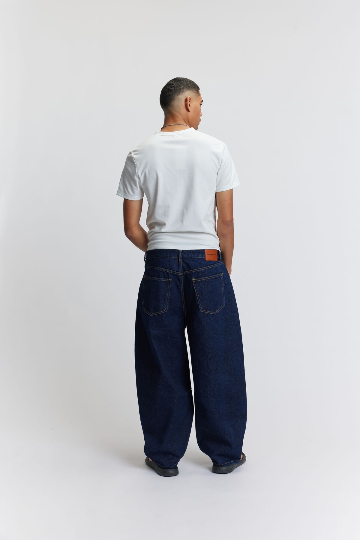Barrel Leg Jeans | Indigo-6