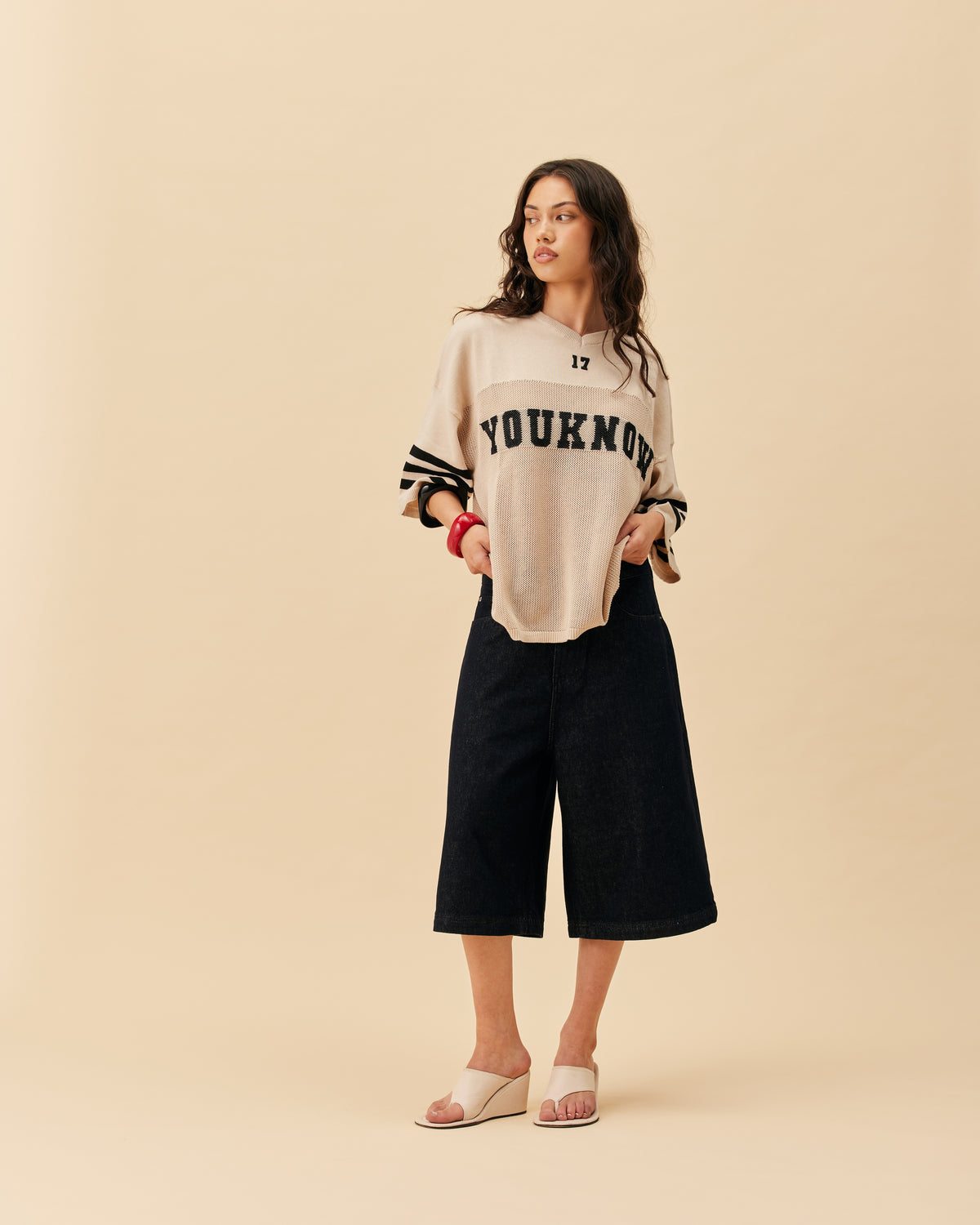 American Football Knit Jersey | Cloud Cream-5