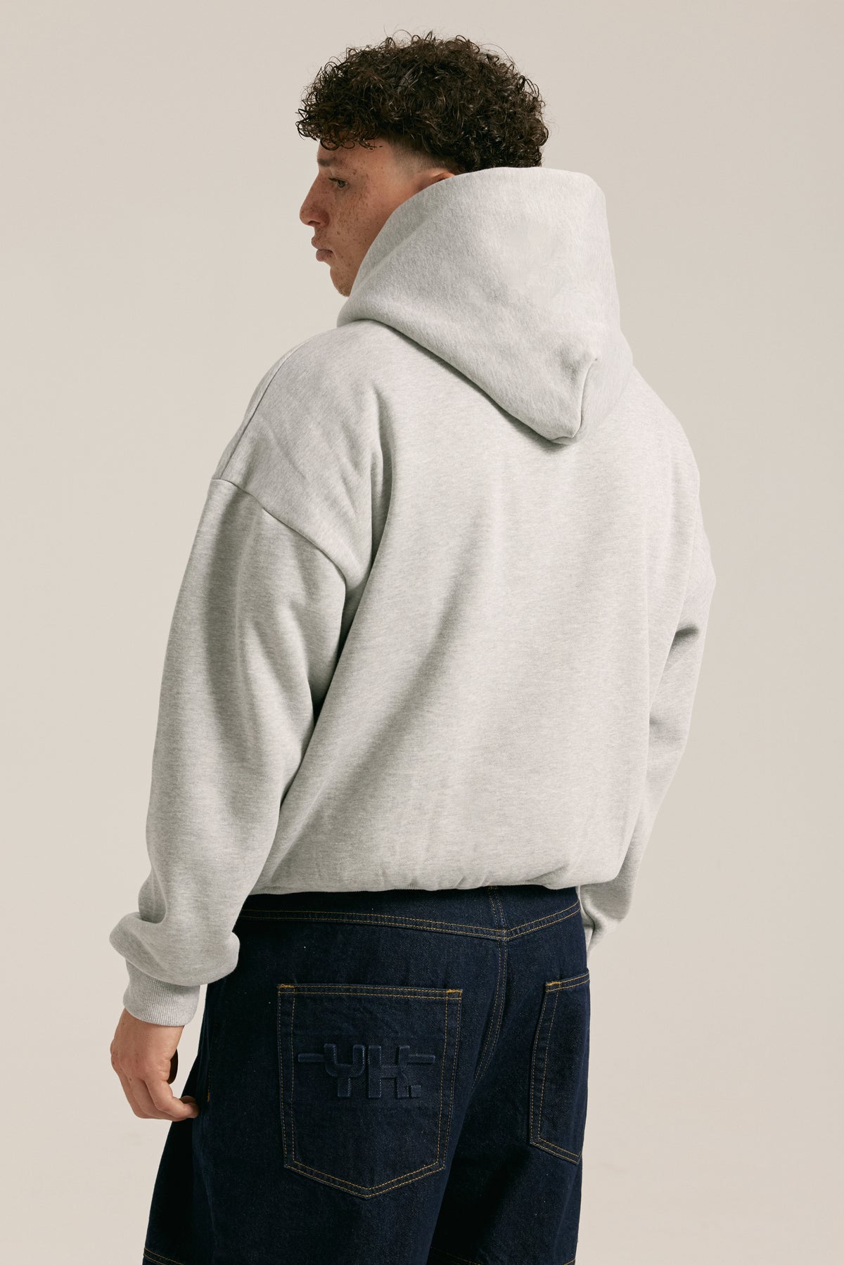 Varsity Hoodie | GREY MARLE-3